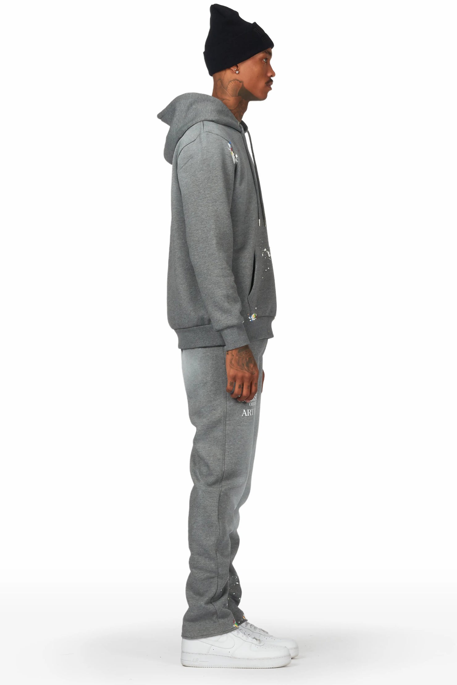 Rockstar Art Dist. Vintage Grey Hoodie Slim Fit Pant Set