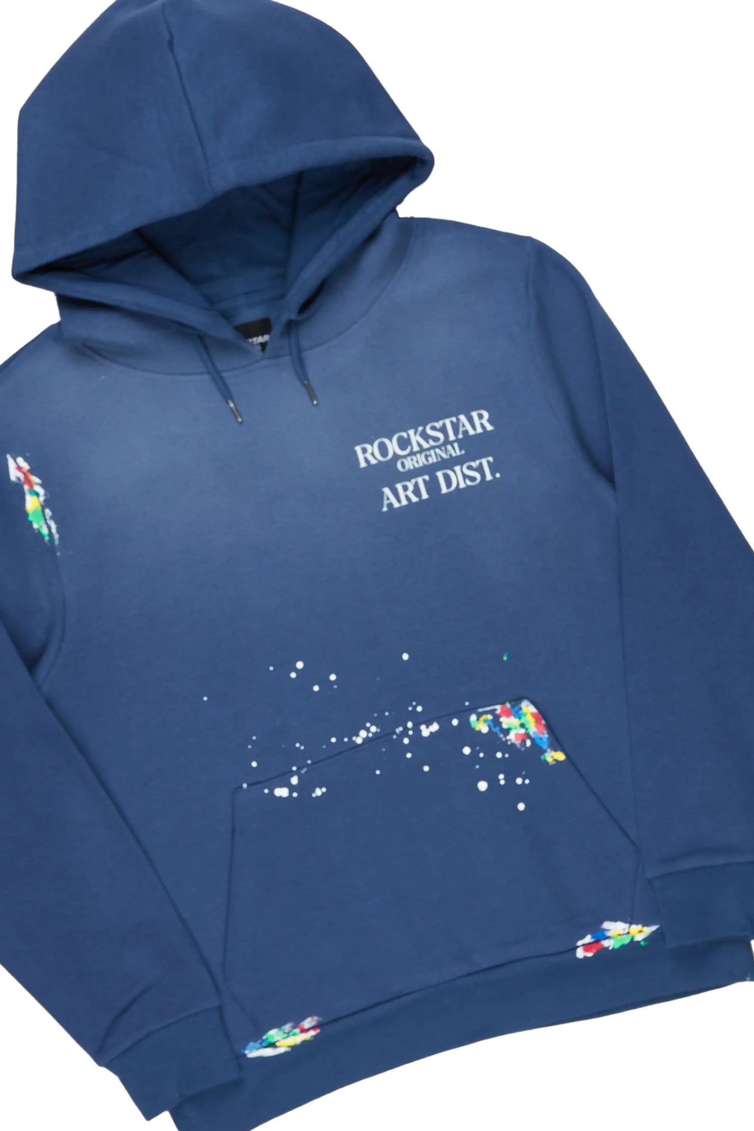 Rockstar Art Dist. Navy Hoodie Slim Fit Pant Set