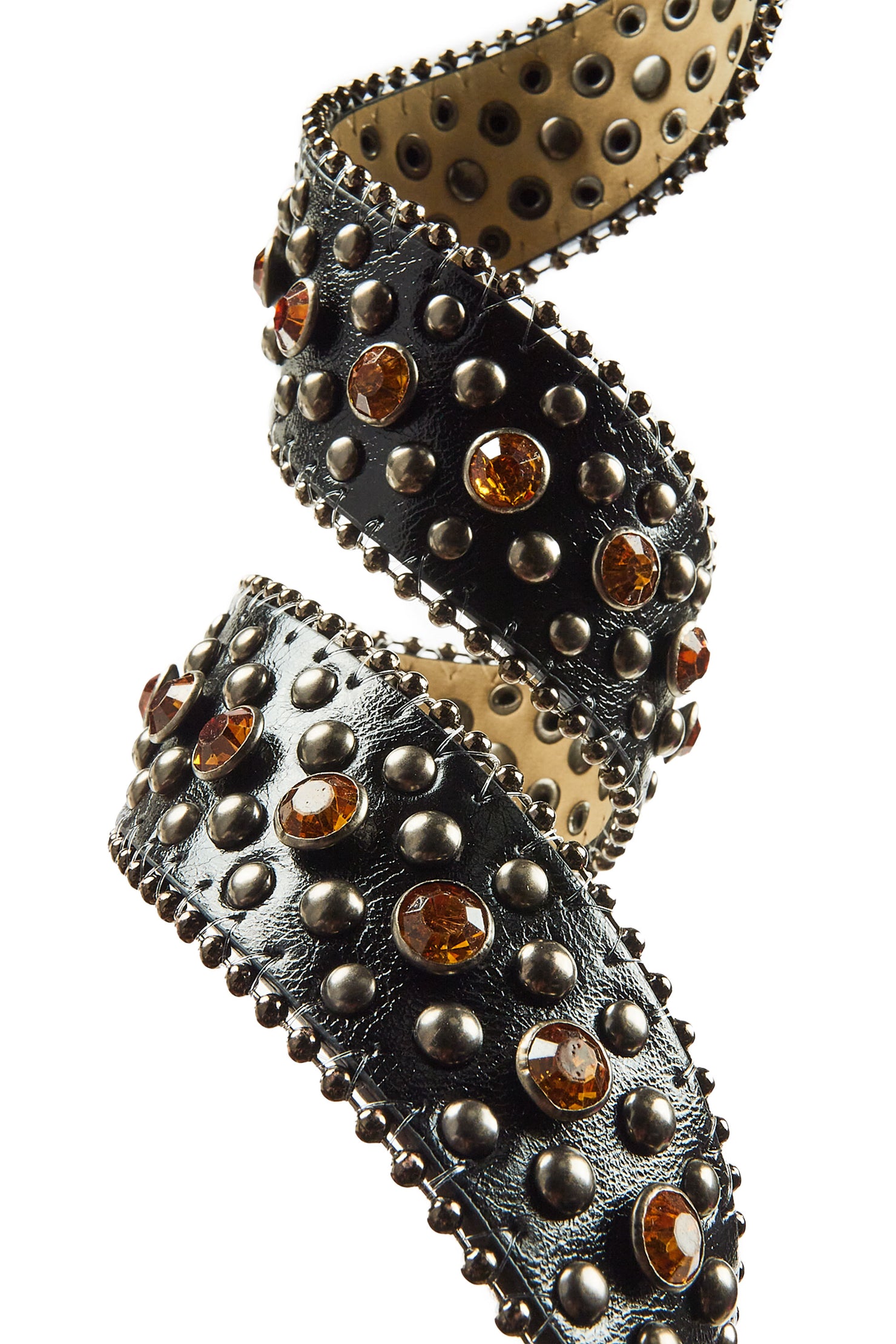 Silas Rockstar Logo Belt- Black/Orange