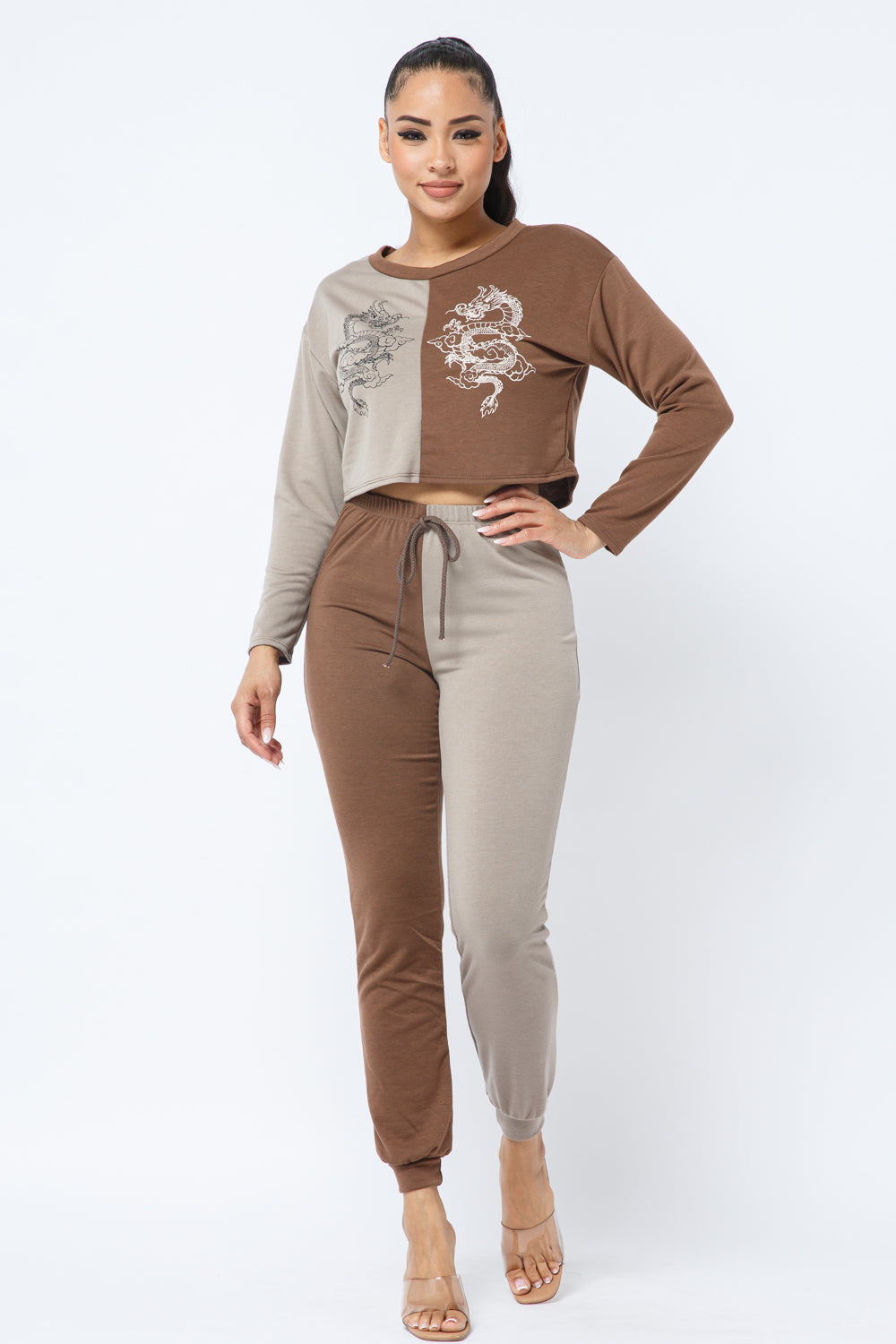 Briea Mocha Lounge Track Set