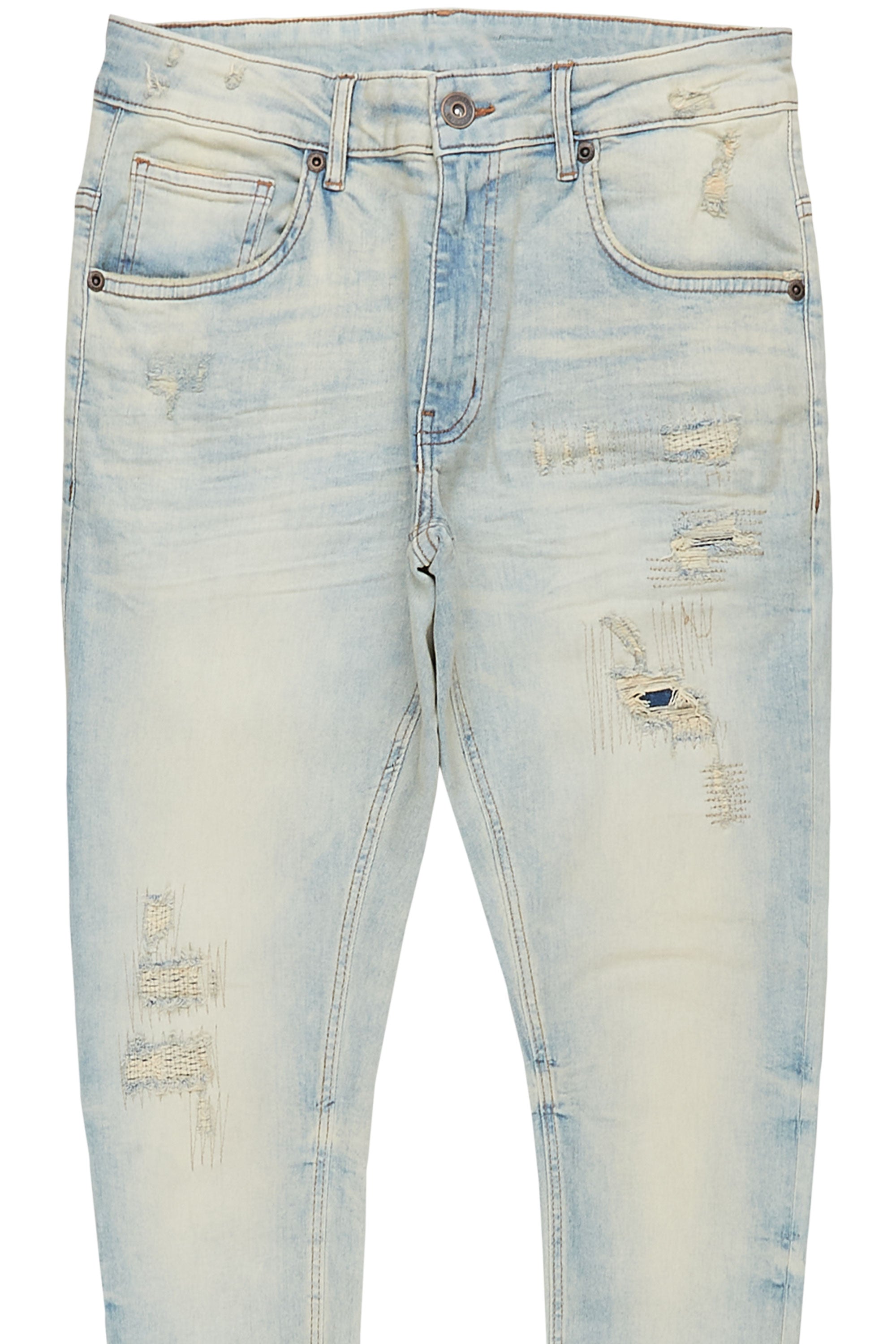 Sebas Sand Blue 5 Pocket Jean