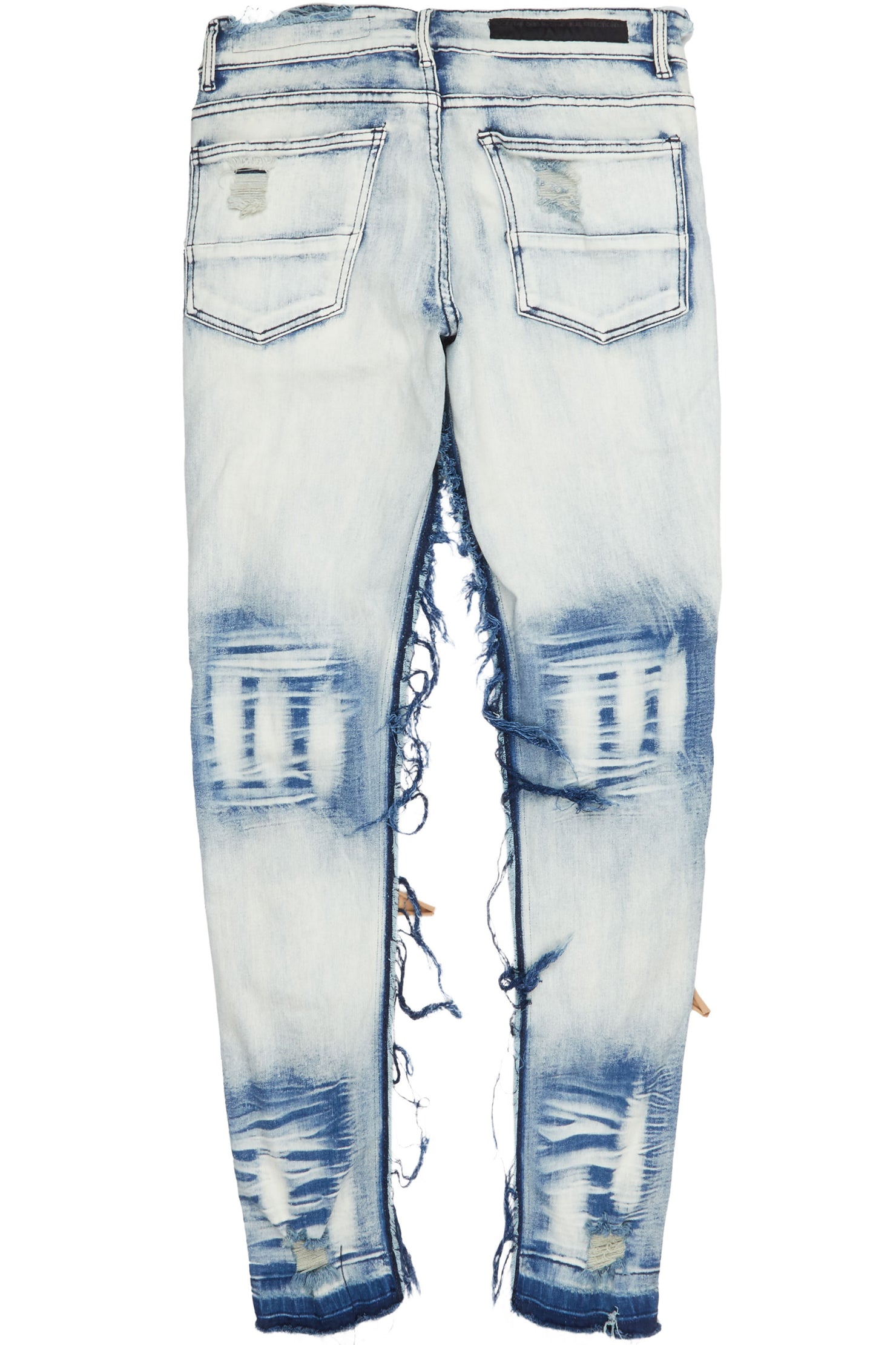 Dontae Blue Patchwork Jean