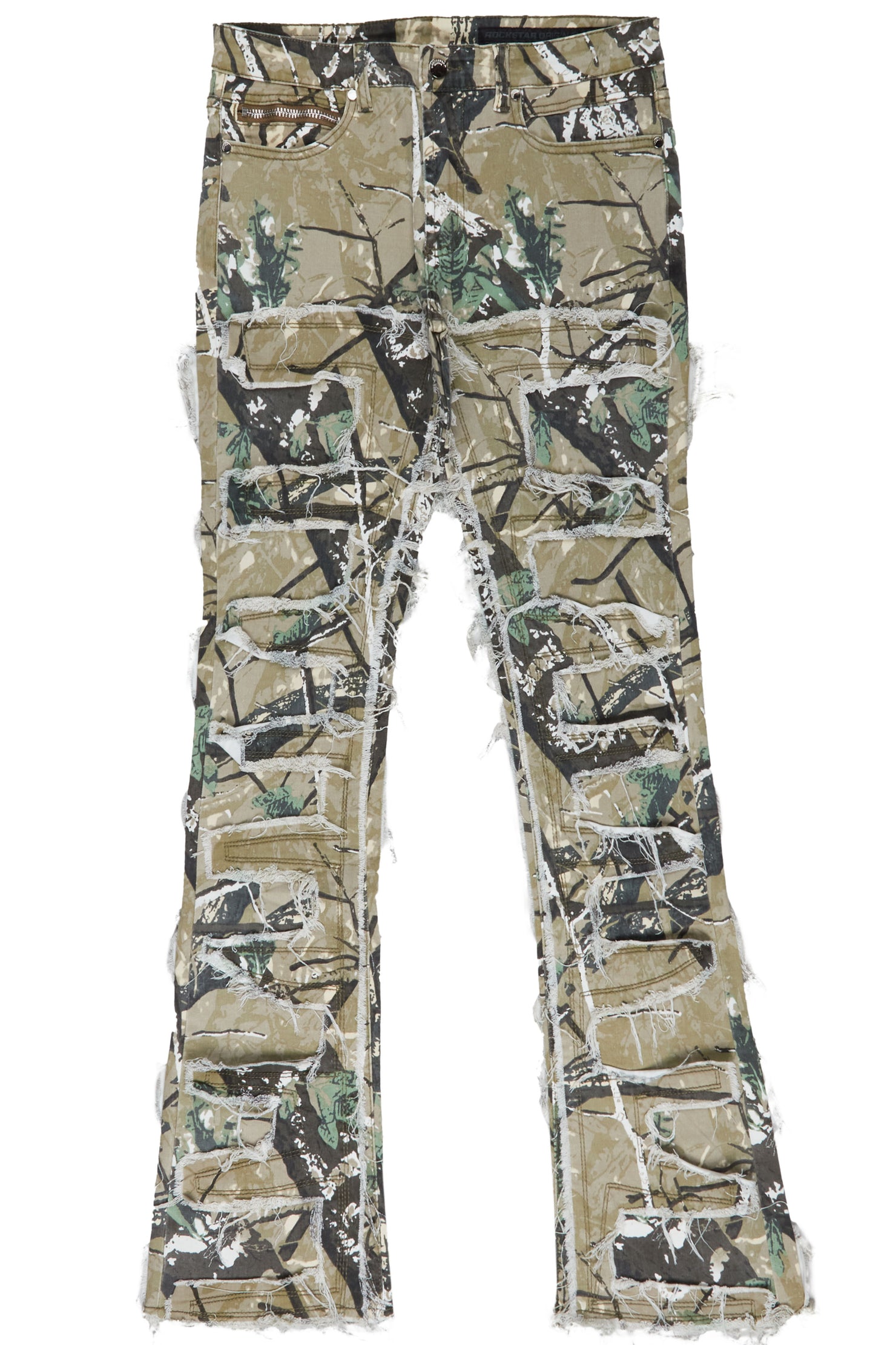 Shake Tree Camo Stacked Flare Jean