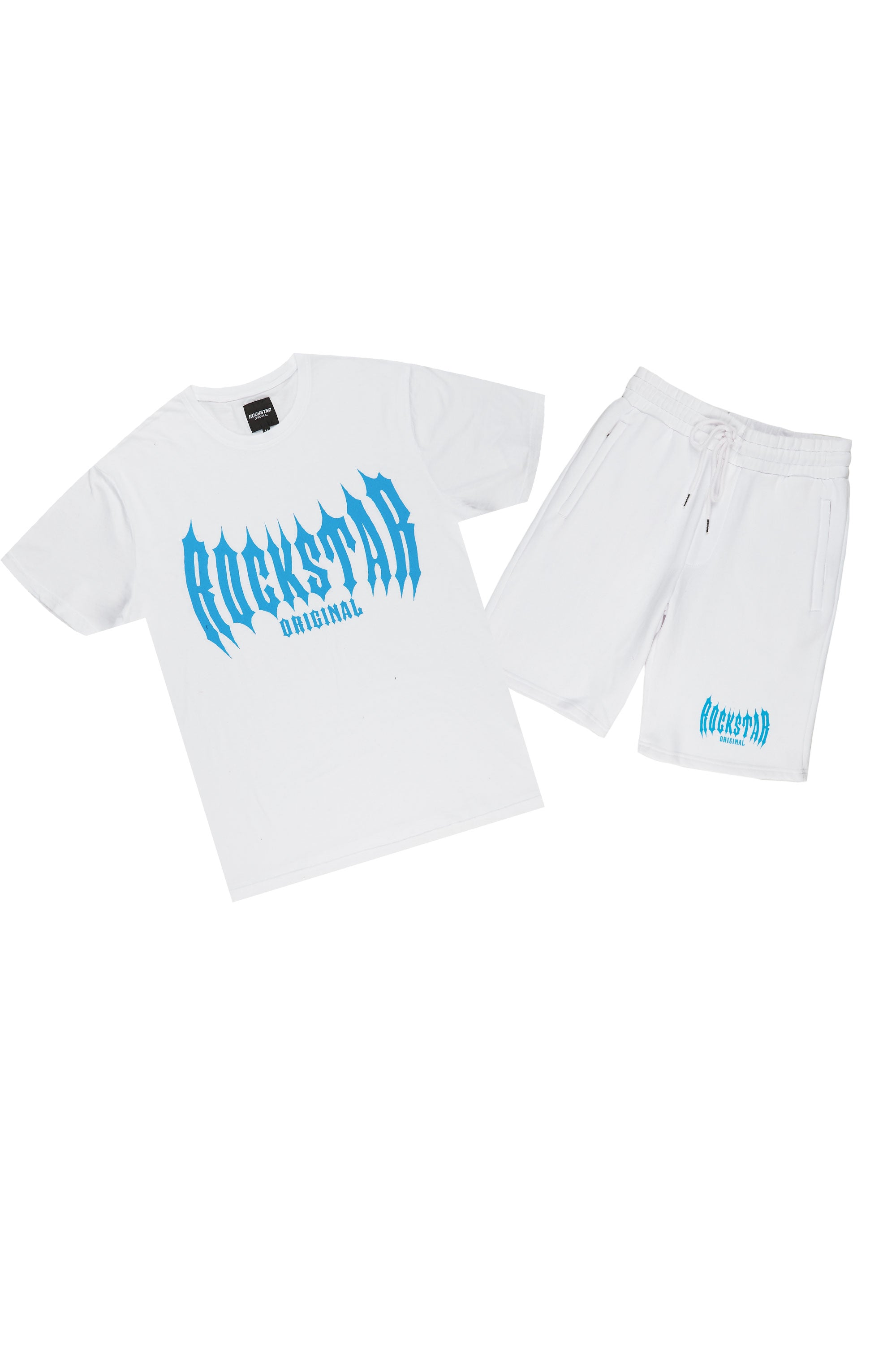 Skeller White T-Shirt Short Set