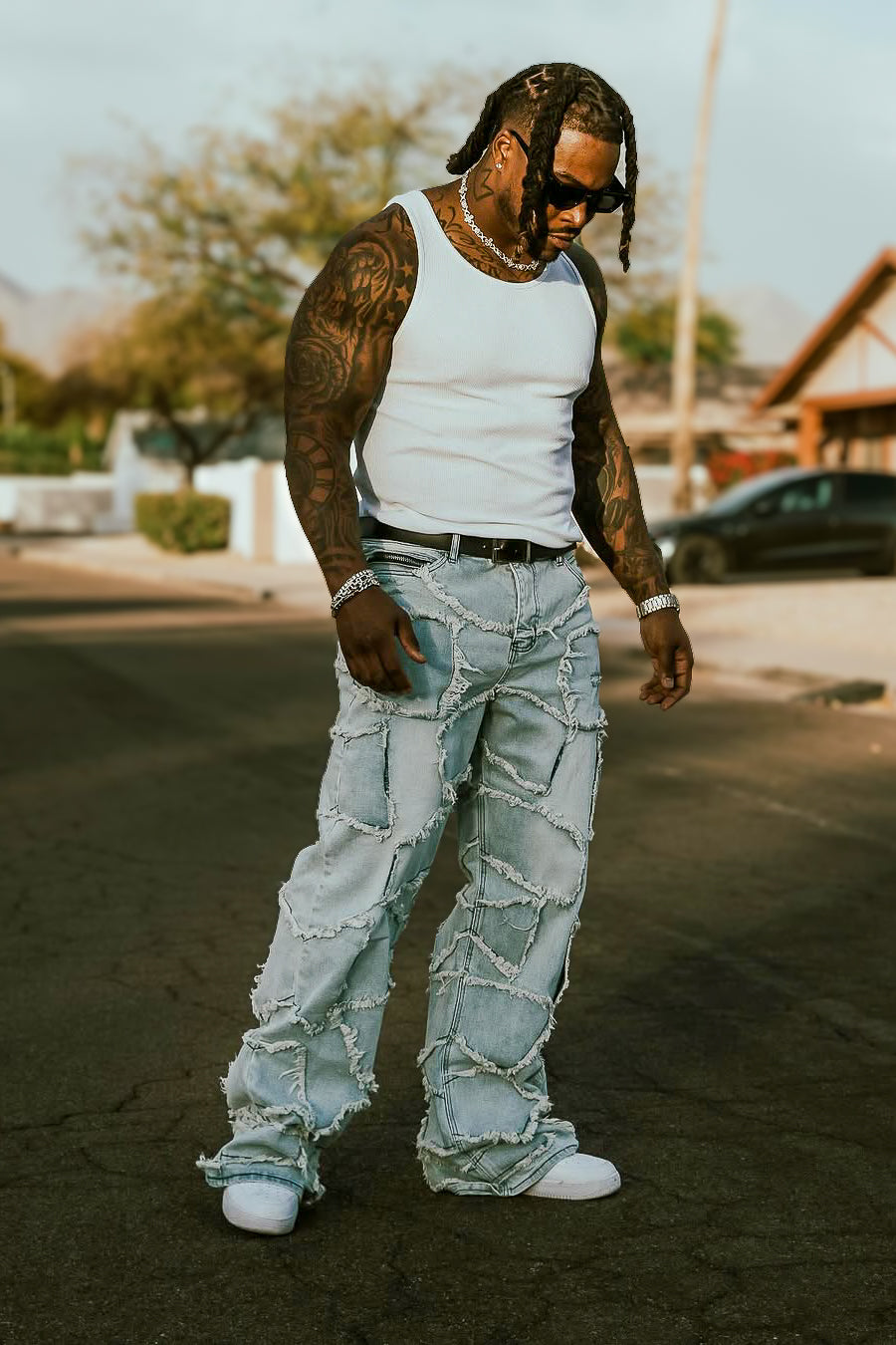 Jacomus Blue Baggy Fit Jean