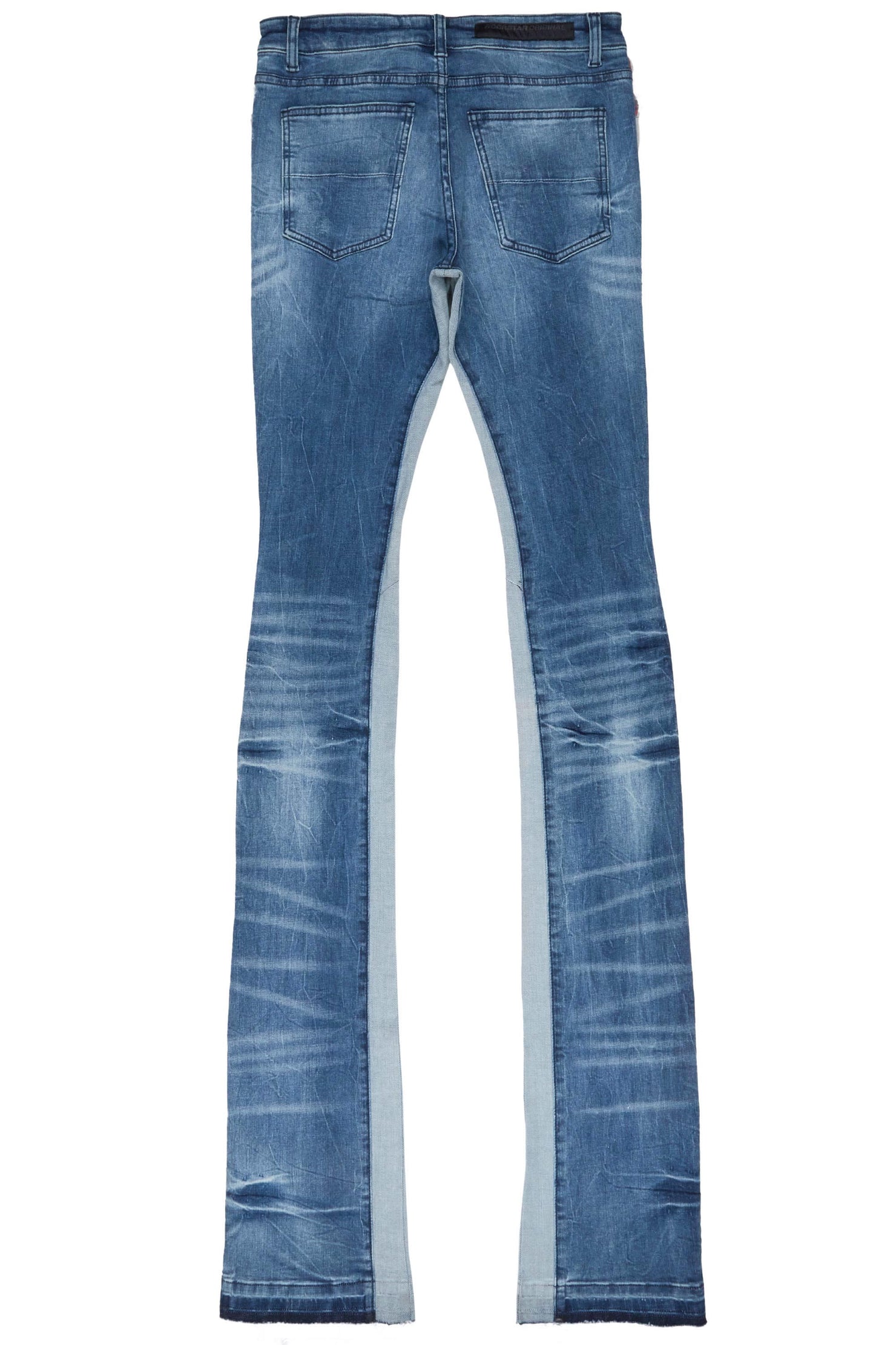 Sniper Dark Blue Super Stacked Flare Jean