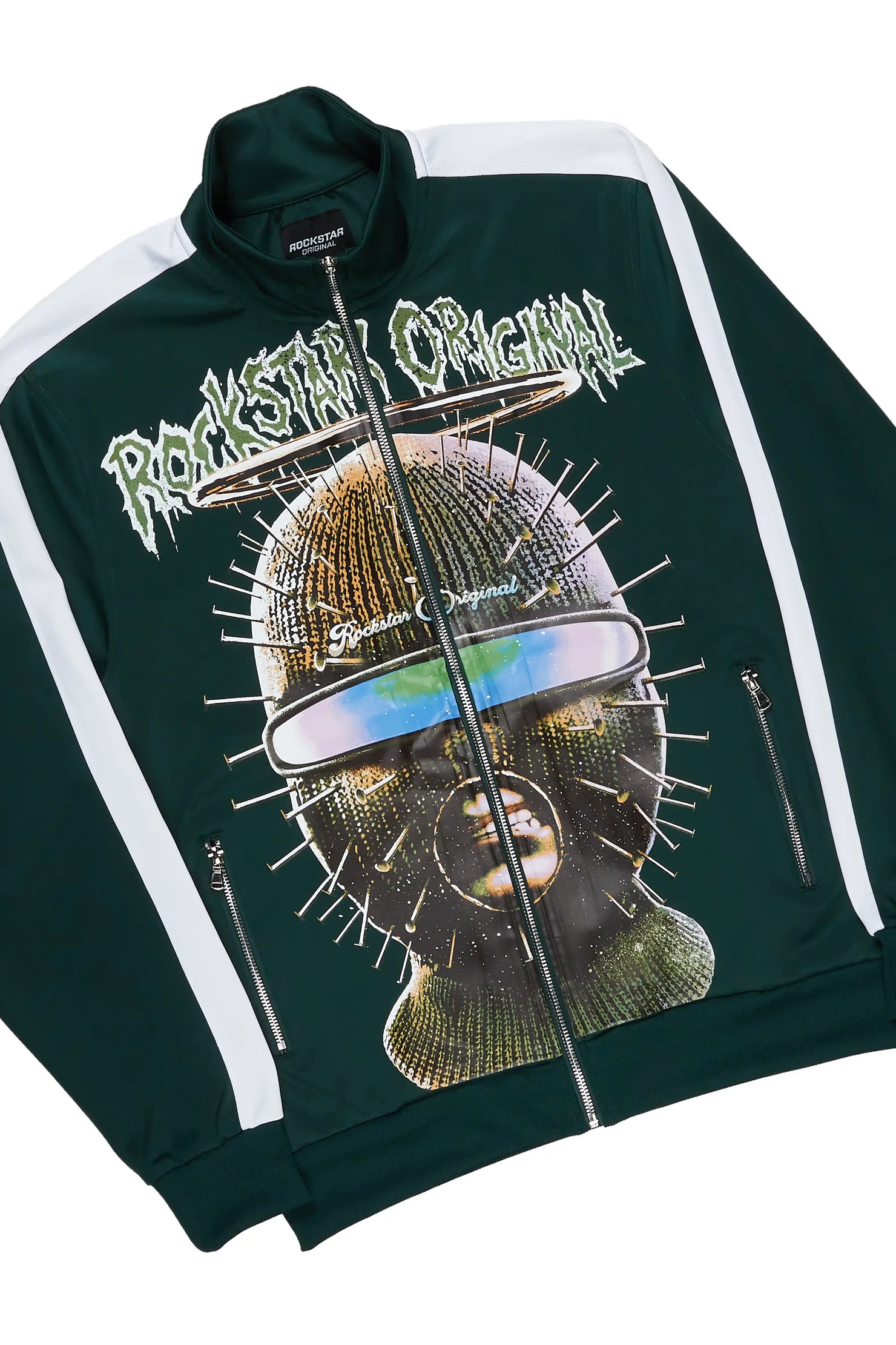 Spacebaby Green Tricot Stacked Track Set