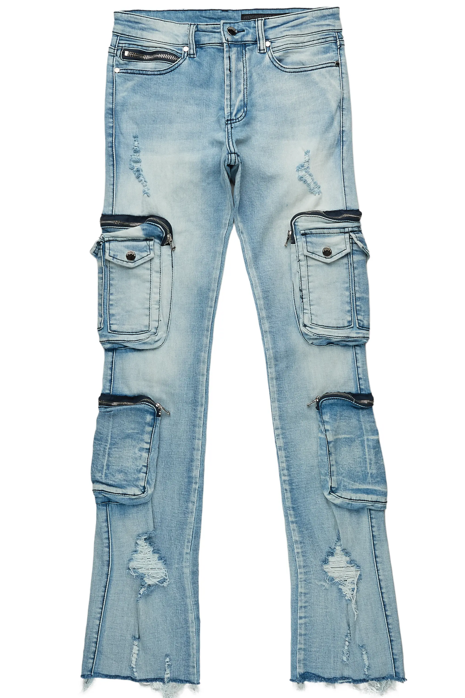 Sutton Blue Super Stacked Flare Jean
