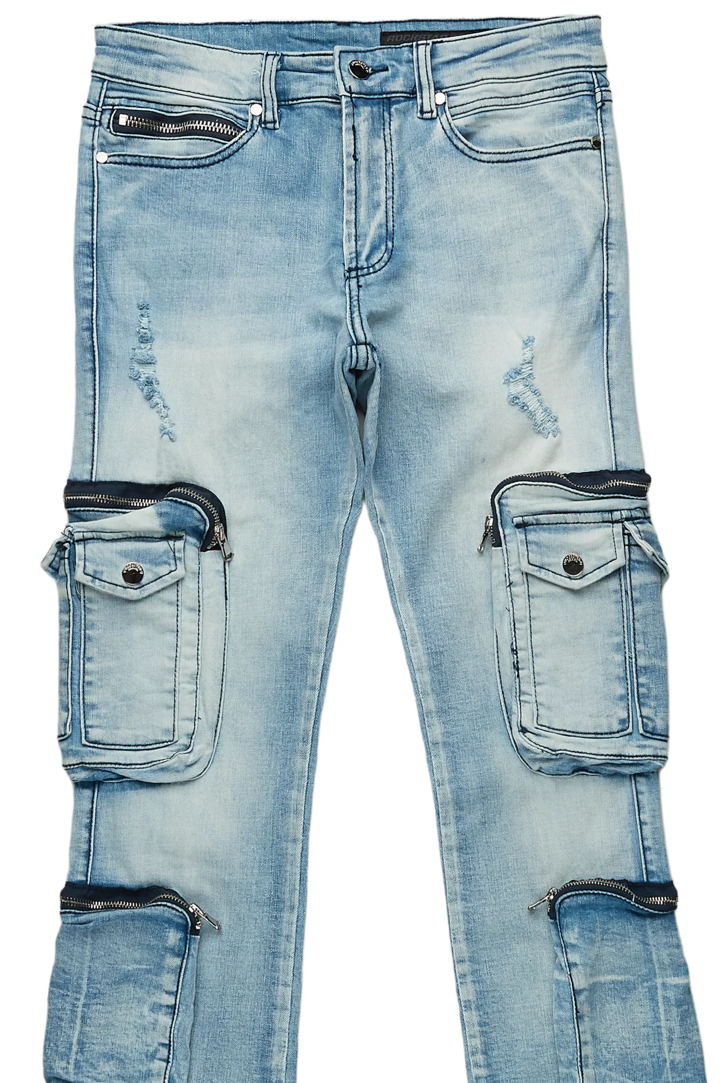 Sutton Blue Super Stacked Flare Jean