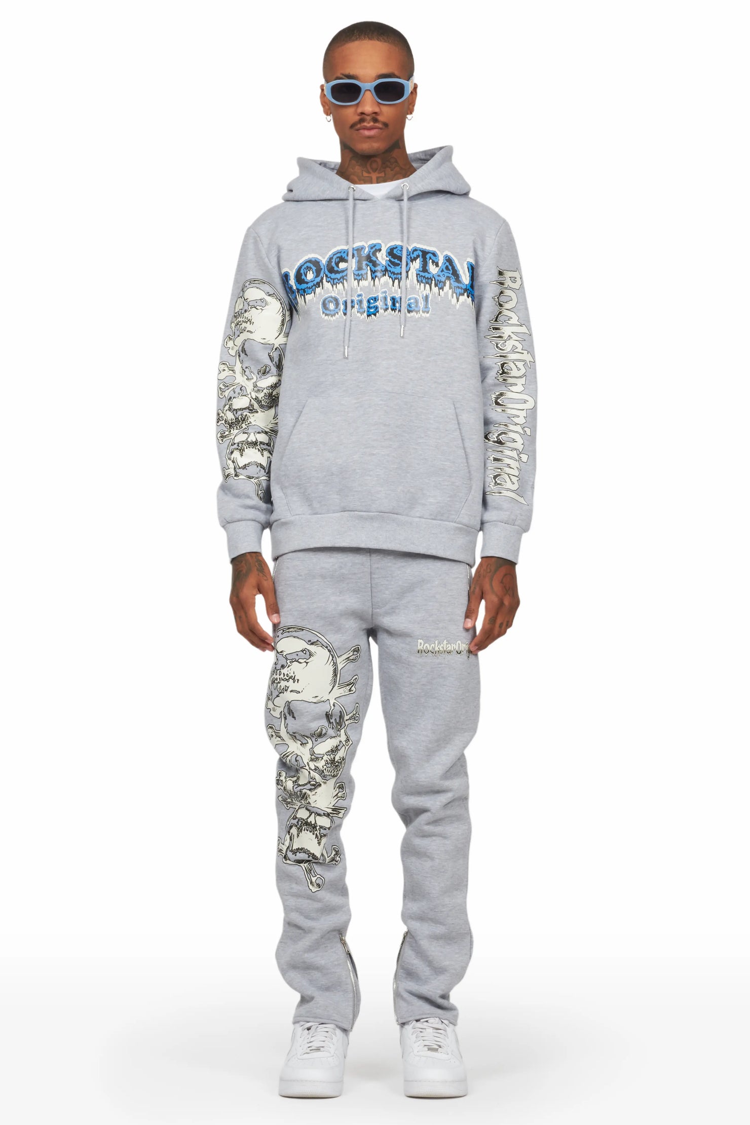 Tabor Grey Slim Fit Track Set