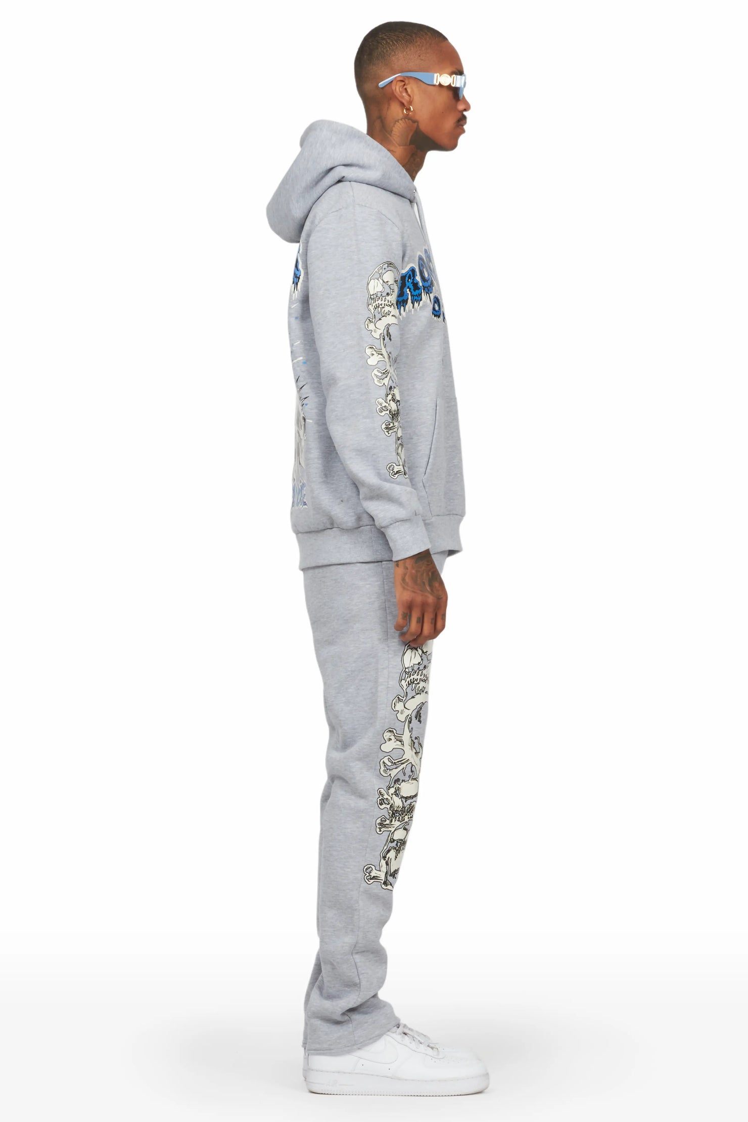 Tabor Grey Slim Fit Track Set