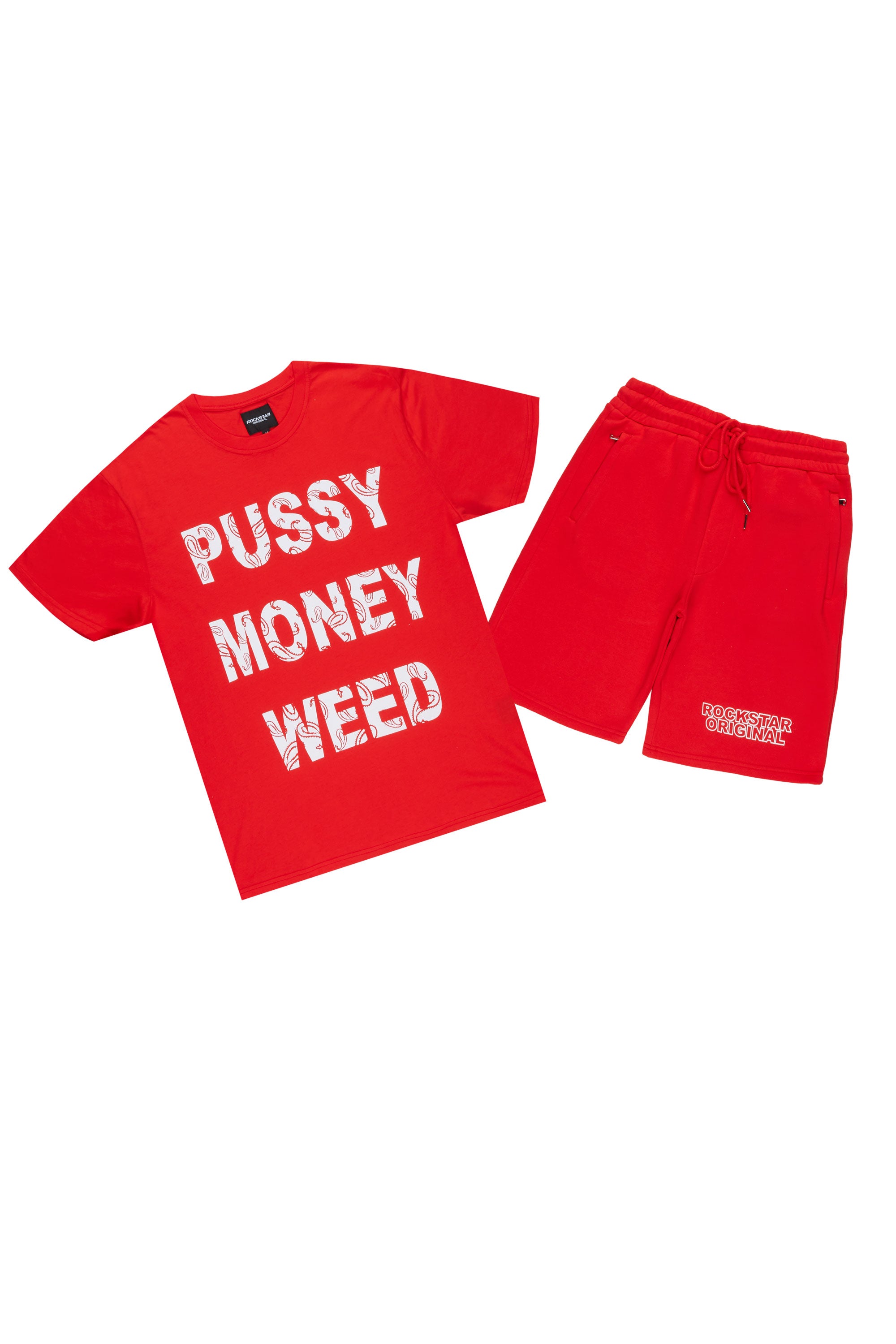 Travex Red T-Shirt Short Set