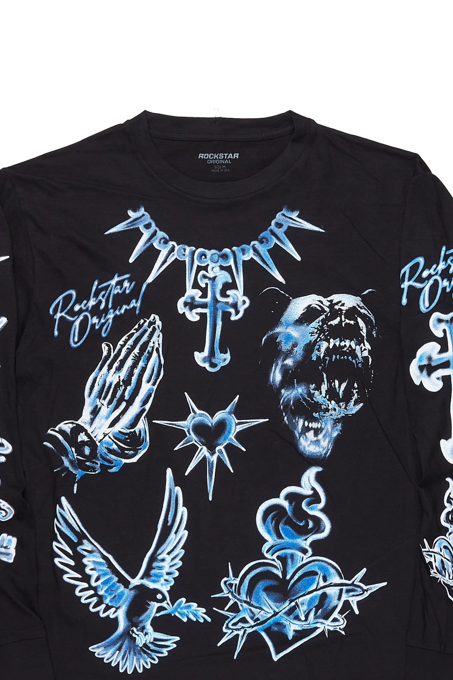 Valar Black Long Sleeve Graphic T-Shirt