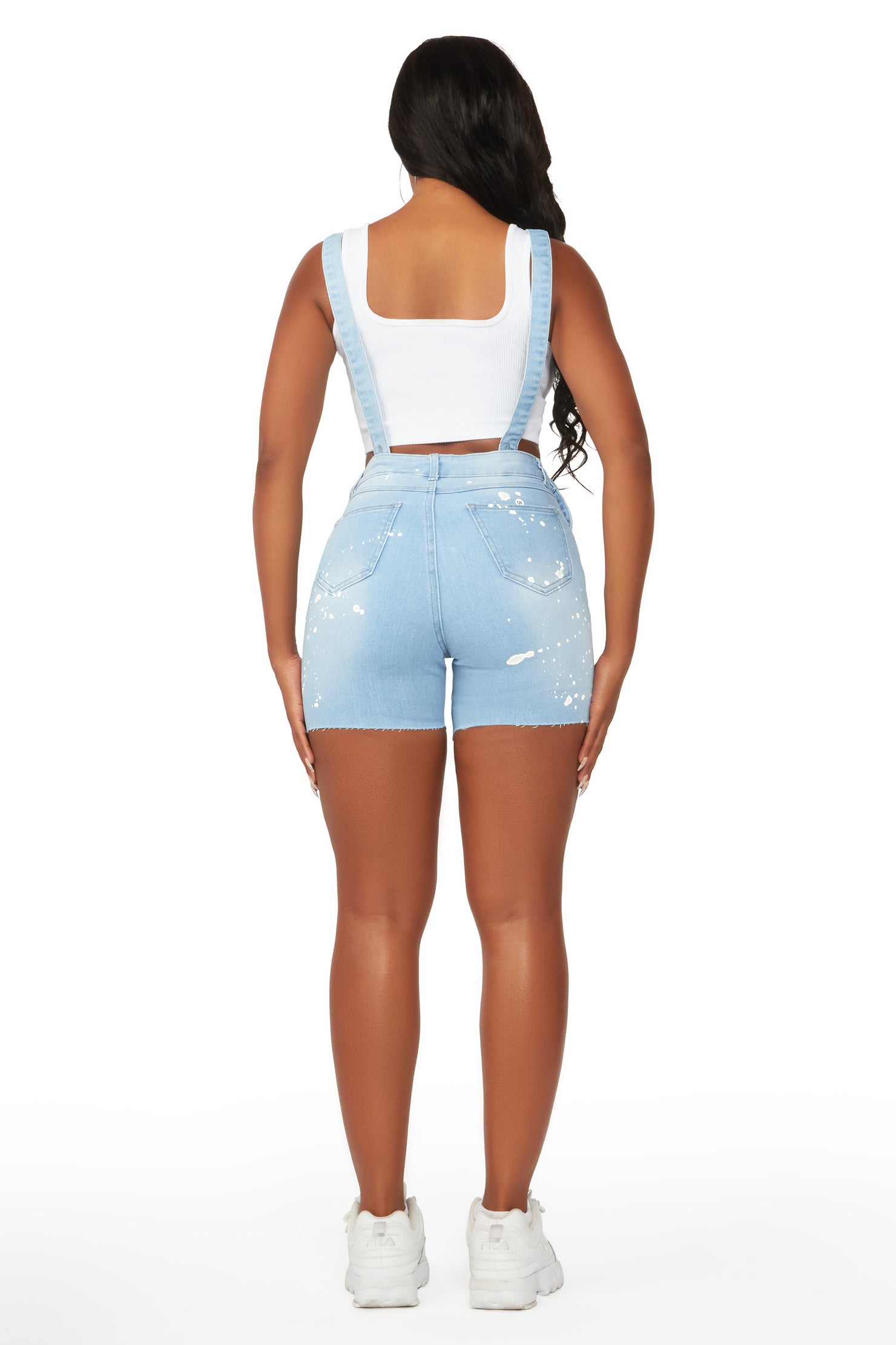 Allow Me To Introduce Myself Light Wash Short Overall