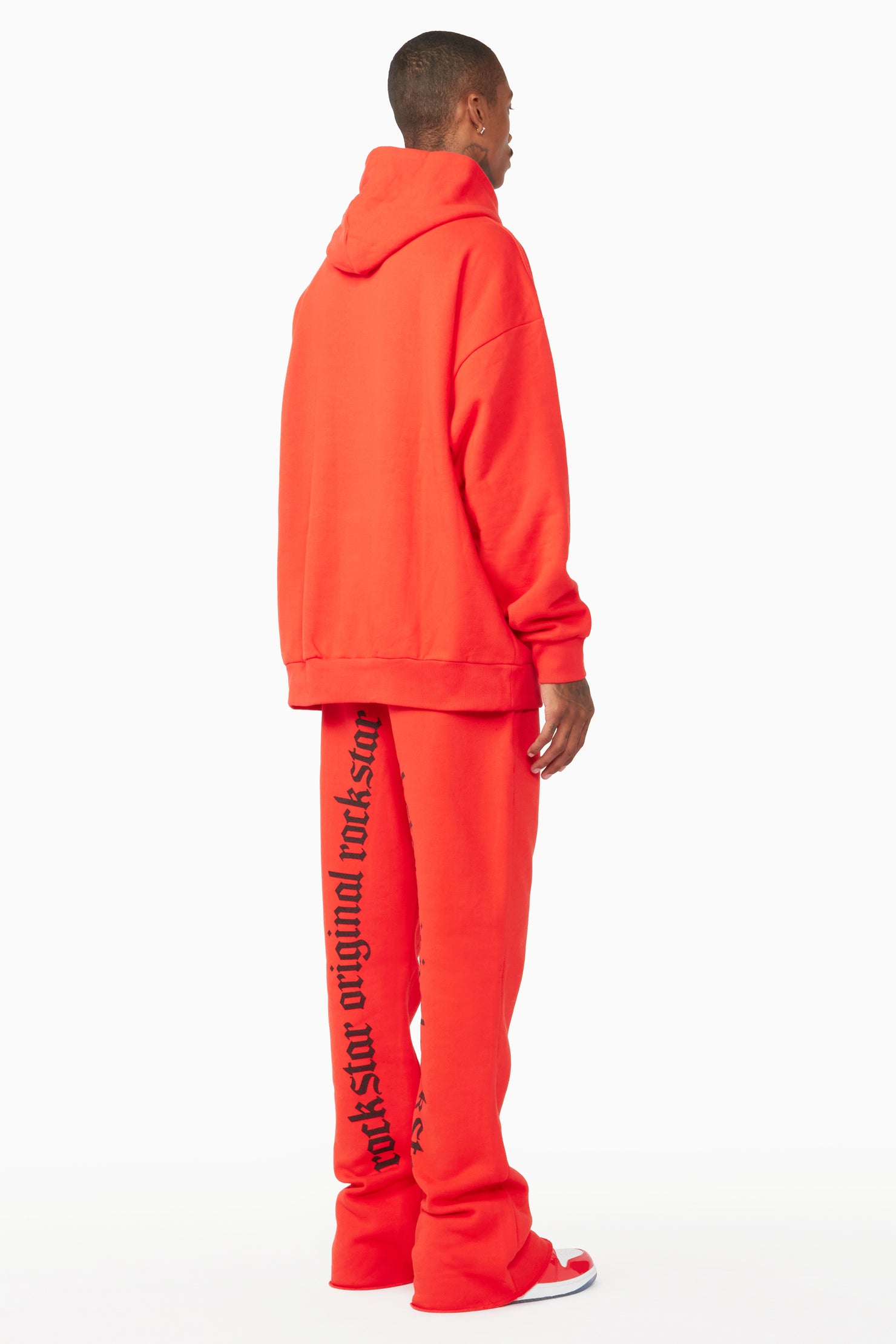 Shinswa Red Oversized Hoodie/Flare Trackset