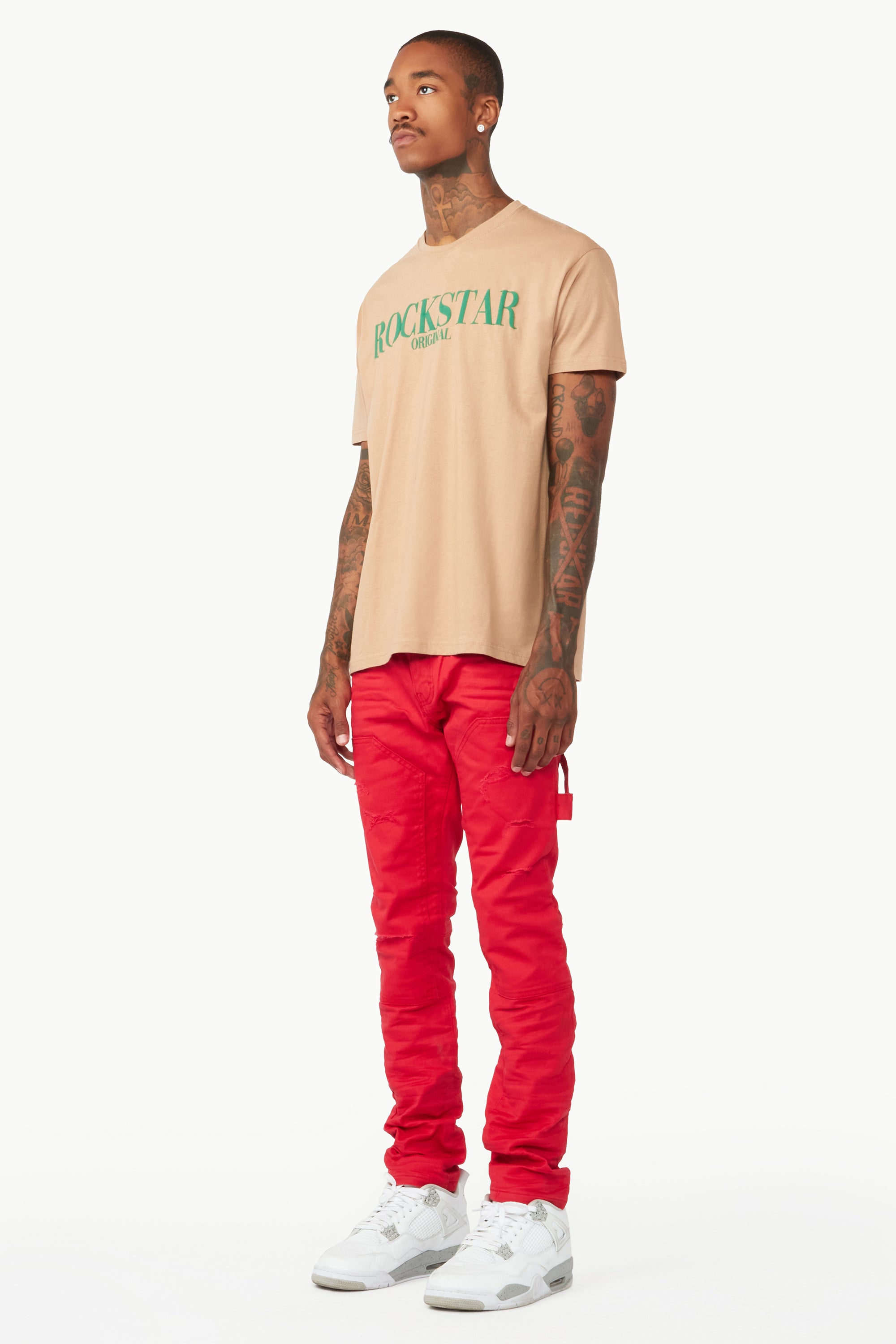Braith Red Coated Jean