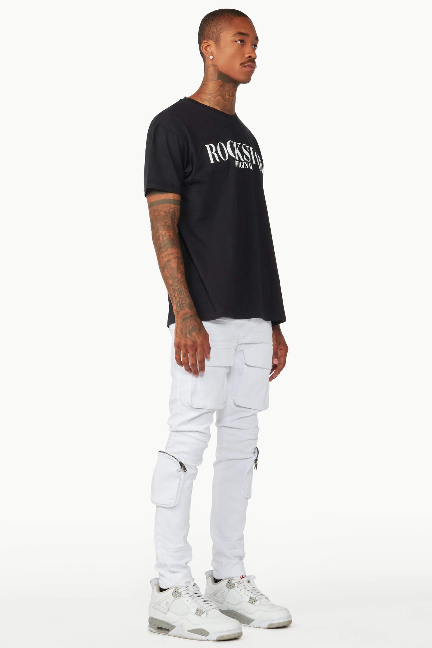 Andre White Cargo Jean