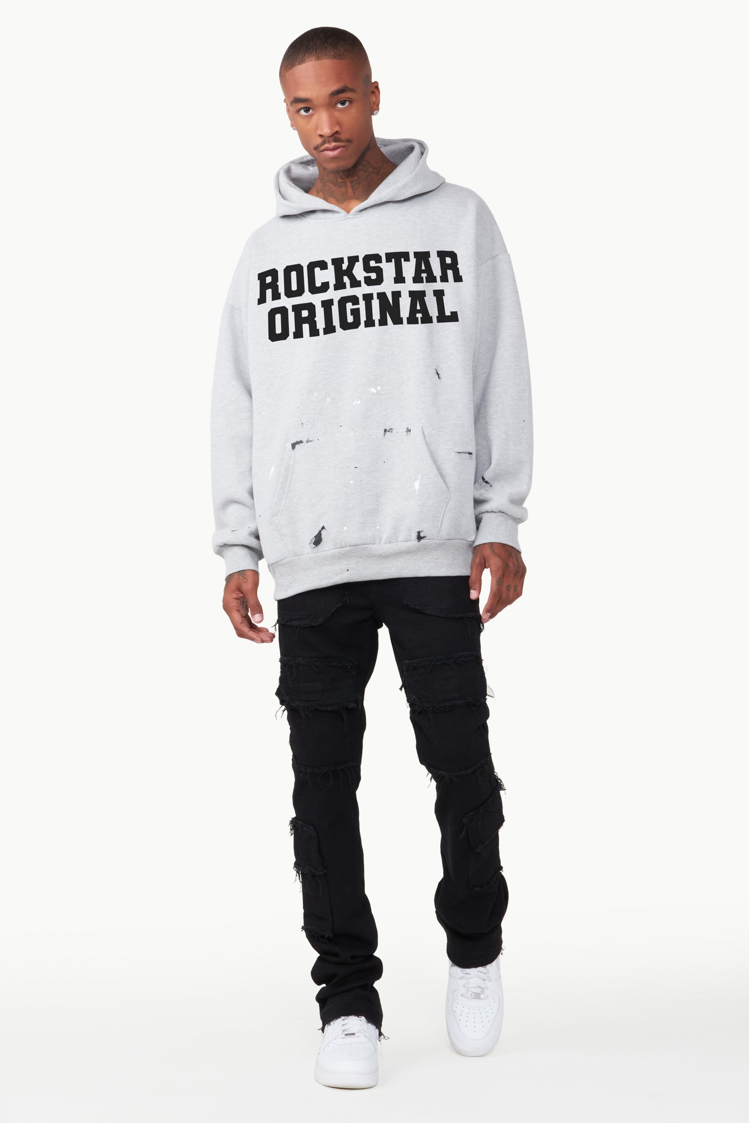 Justin Heather Grey Graphic Hoodie
