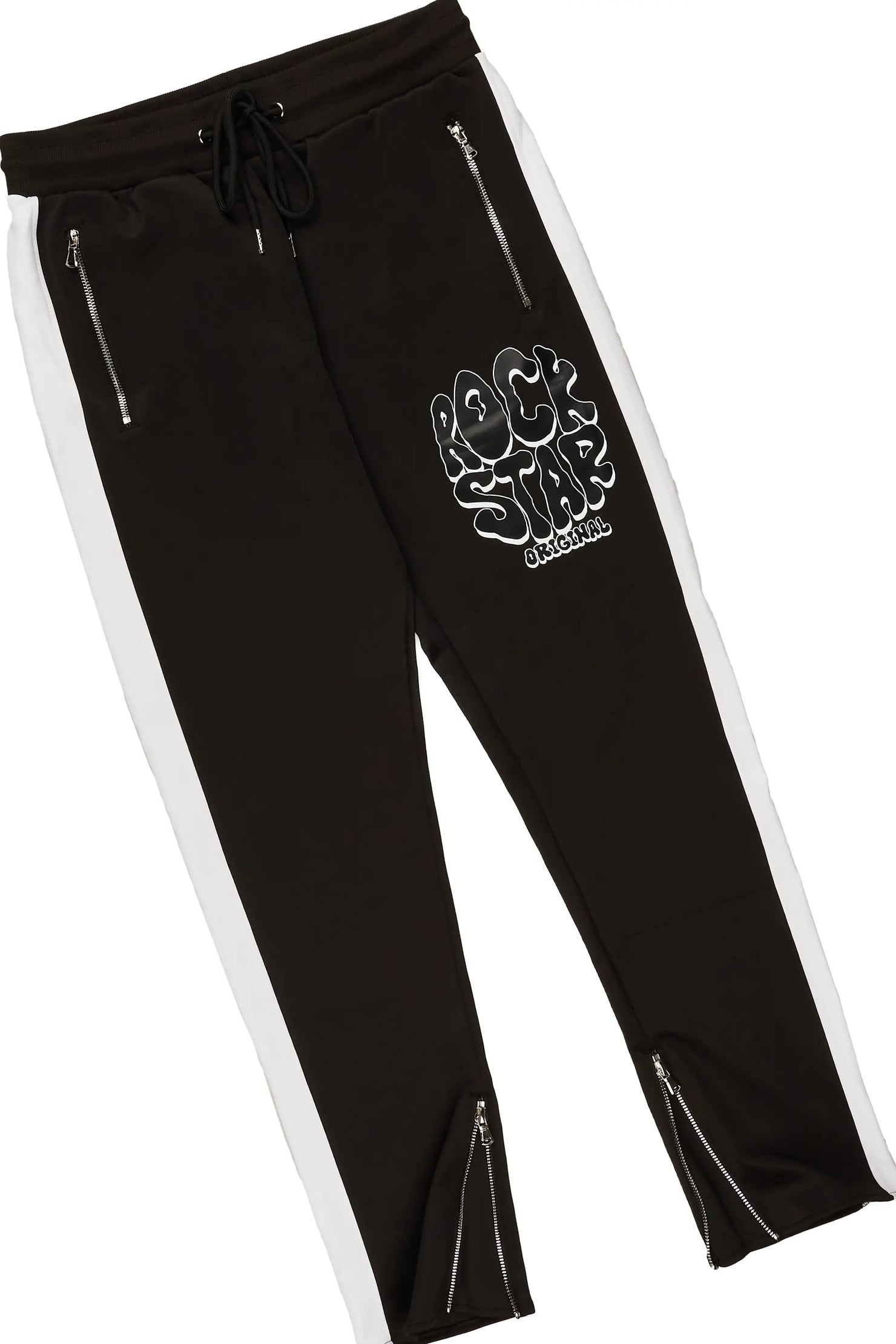 Warblen Black Tricot Slim Fit Track Set
