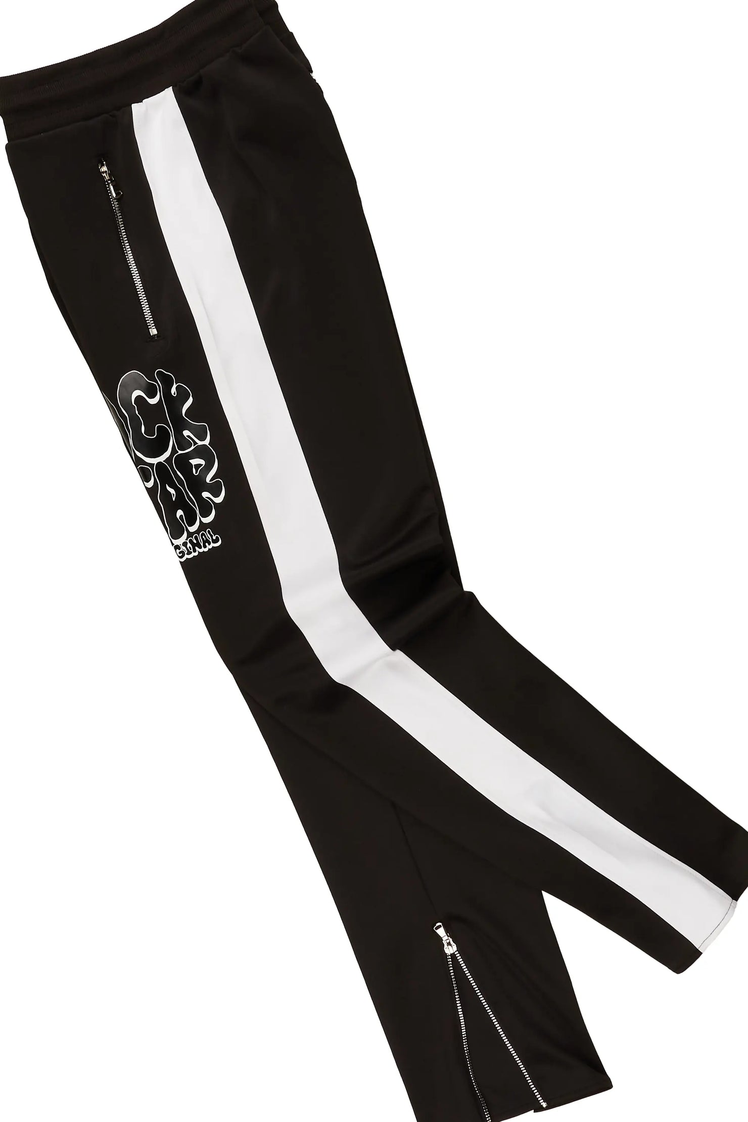 Warblen Black Tricot Slim Fit Track Set
