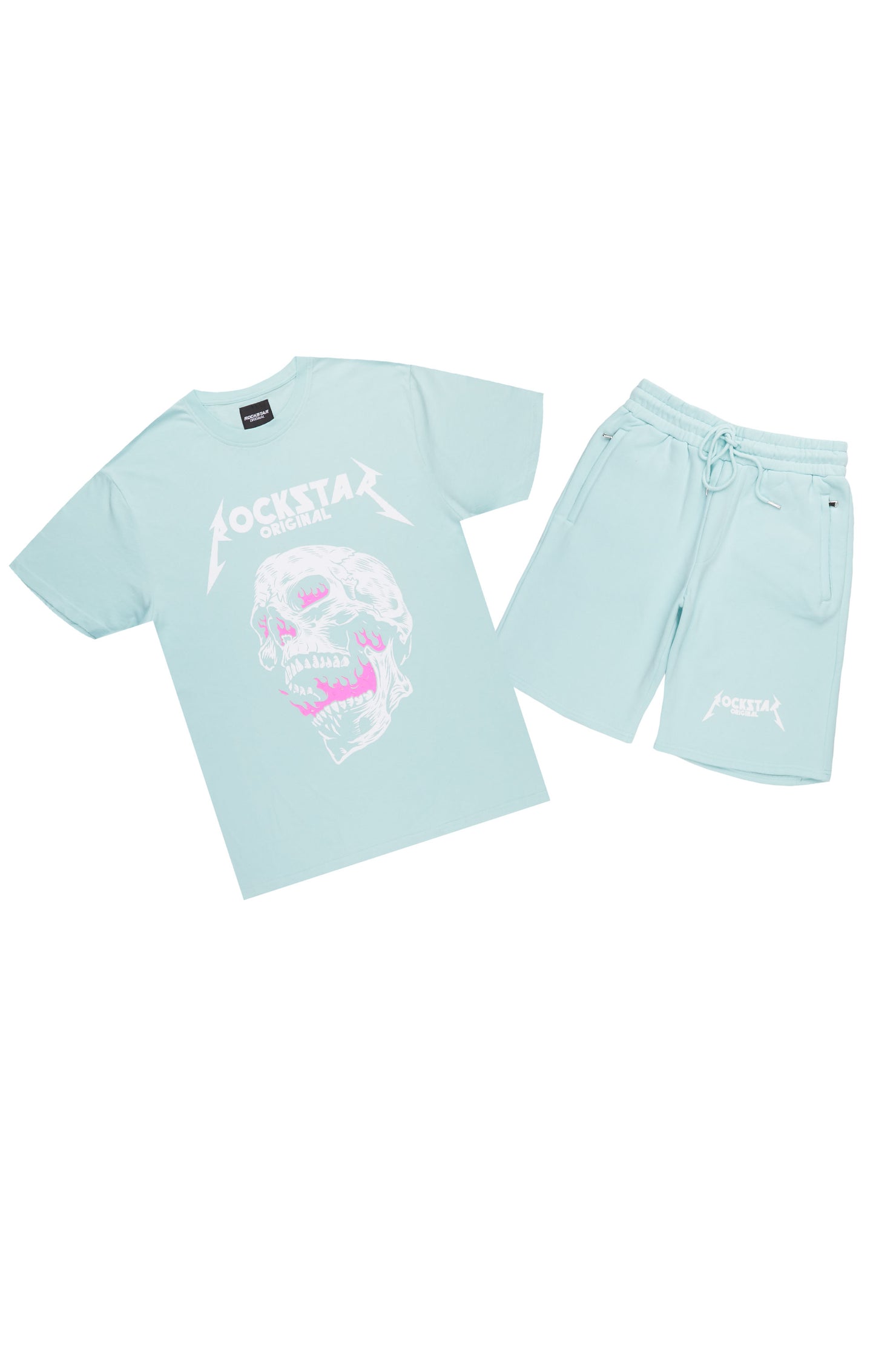 Wayan Aqua T-Shirt Short Set