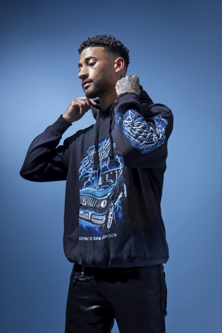 Hai Black Graphic Hoodie