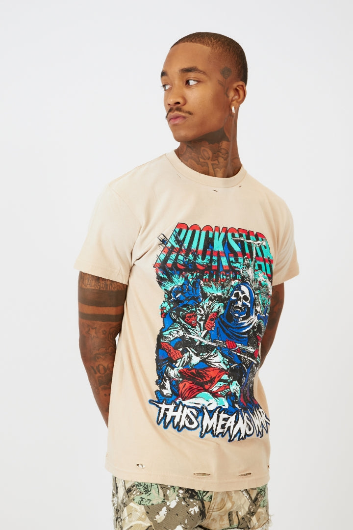 Normandie Cream Graphic T-Shirt