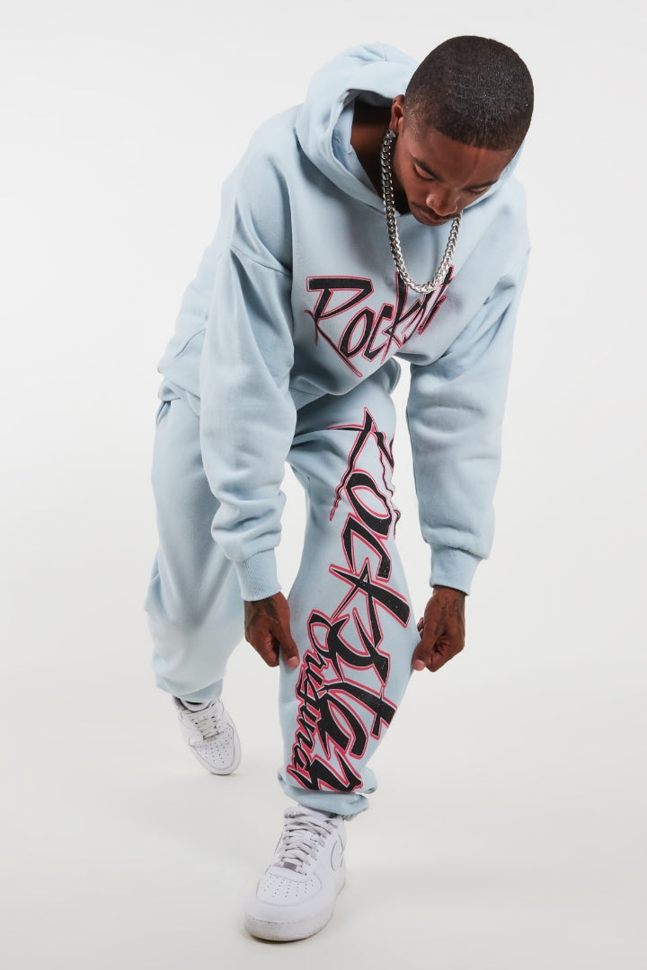 Kalibre Sky Blue Hoodie Trackset