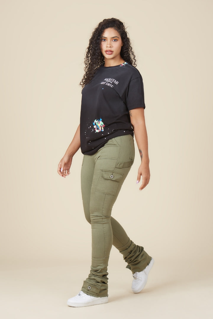 Can't Be Tamed Black Oversized Tee