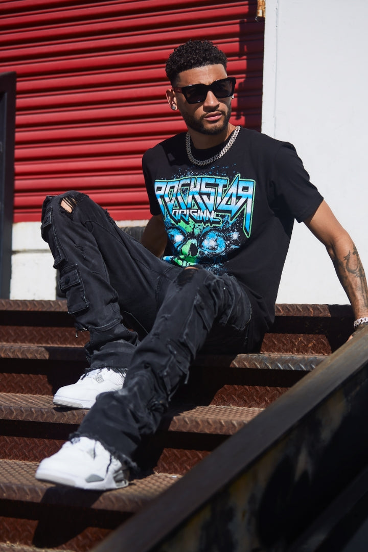 Cansler Black Graphic T-Shirt