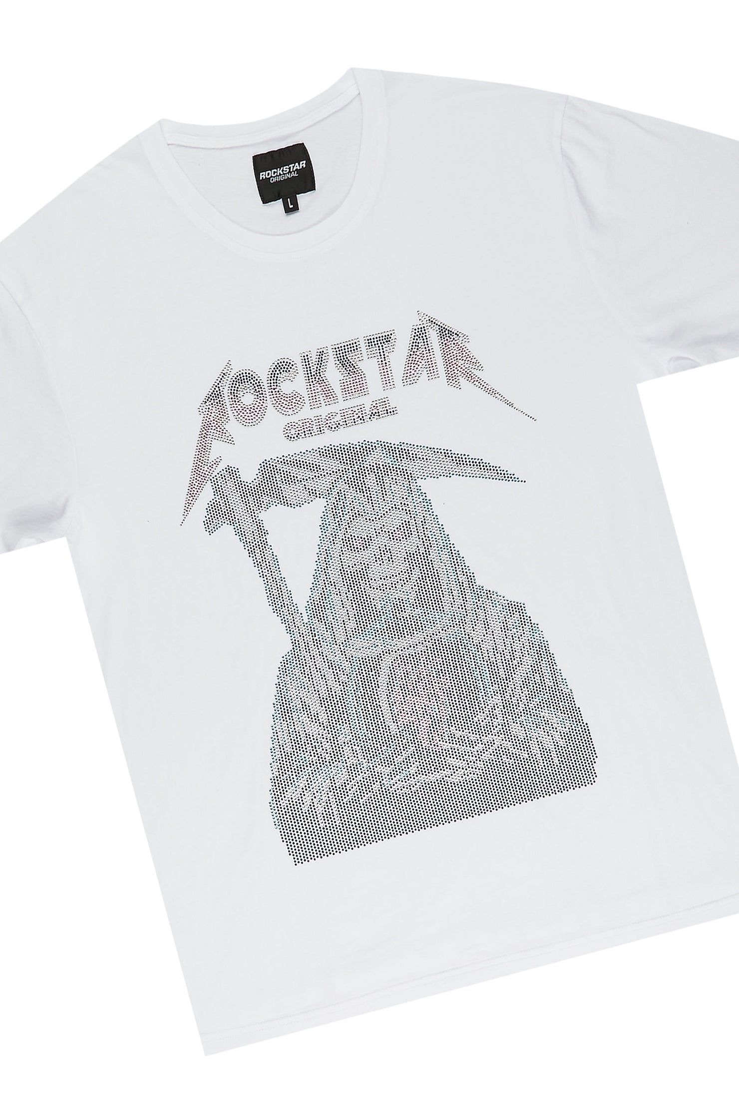 Woodson White Graphic T-Shirt Short Set
