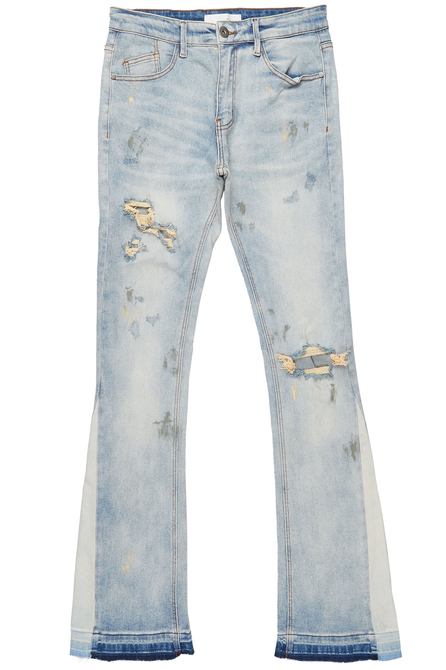 Yael Blue Stacked Flare Jean
