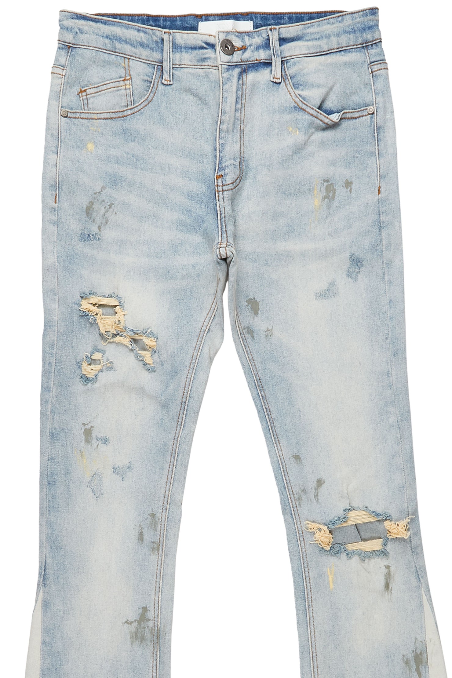 Yael Blue Stacked Flare Jean