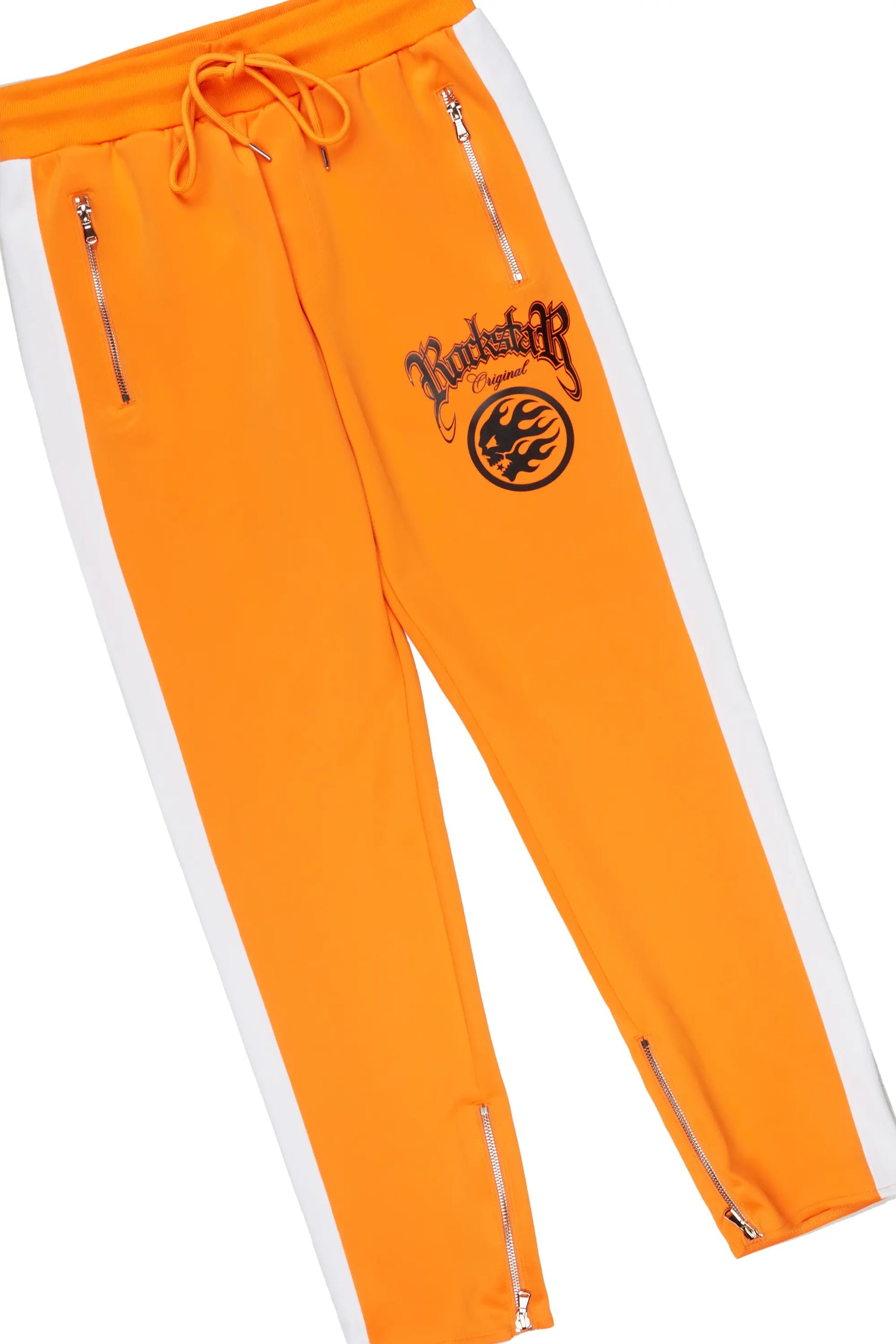 Yarden Orange Tricot Slim Fit Track Set