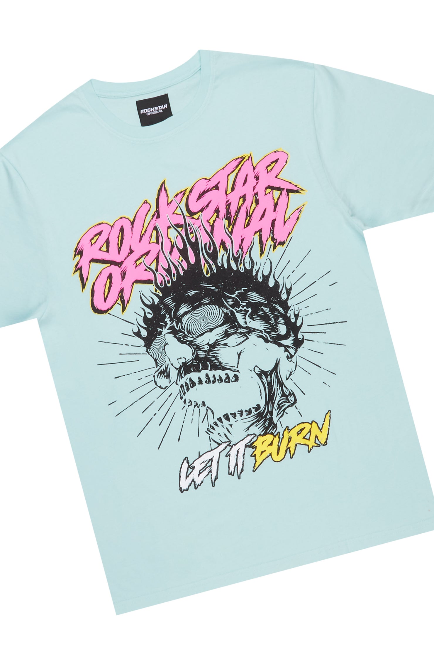 Zev Aqua Graphic T-Shirt/ Short Set