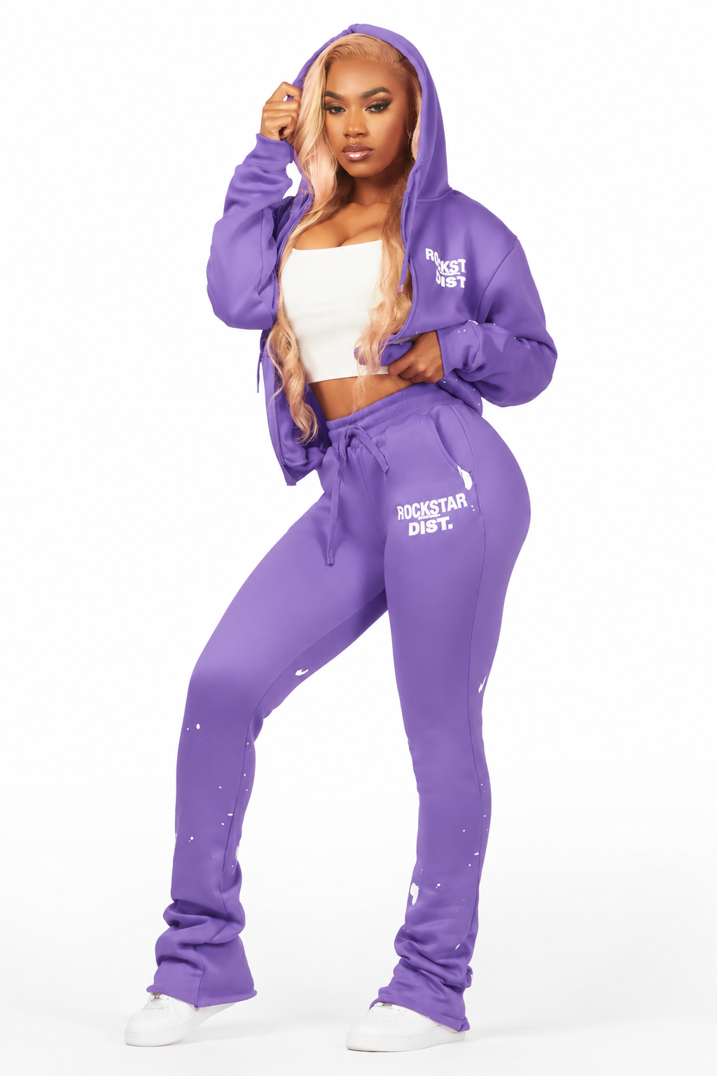 Halloway Purple Zip Up Super Stacked Trackset