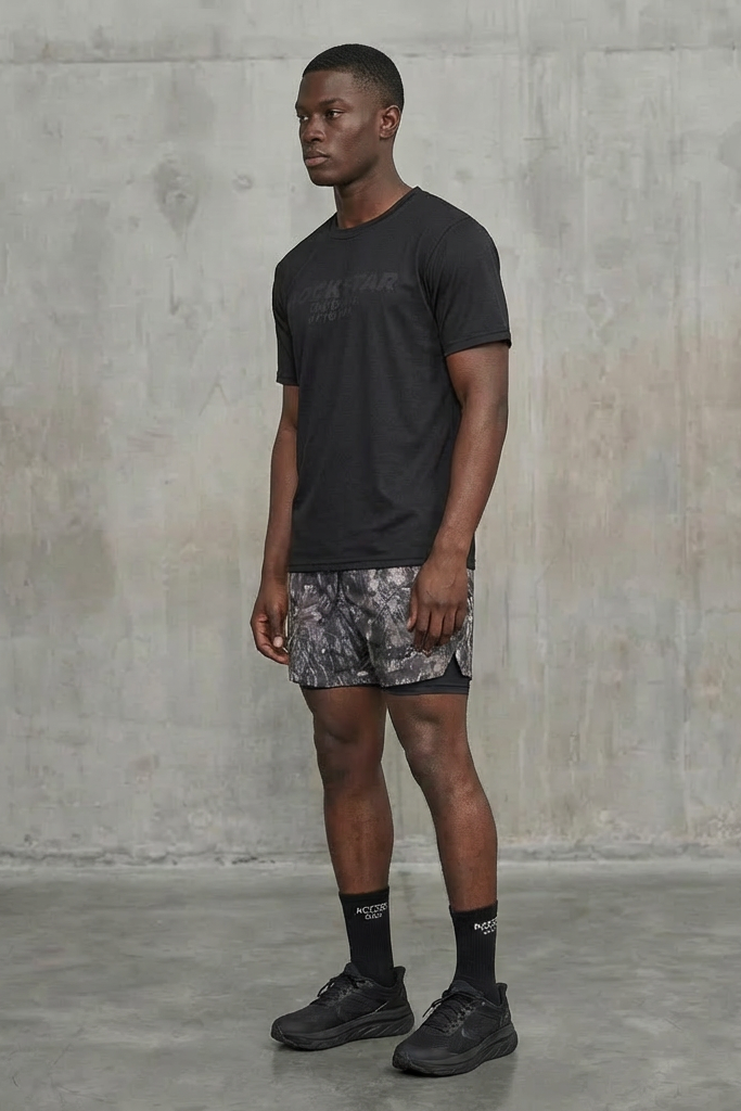 Strength Black/Grey T-Shirt Short Set