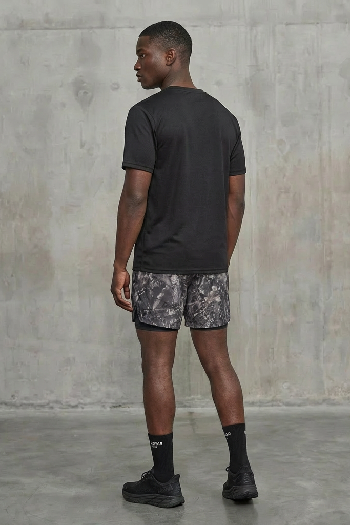 Strength Black/Grey T-Shirt Short Set