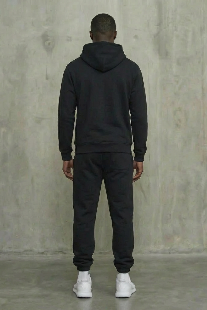 Jolt Black Hoodie/Jogger Track Set