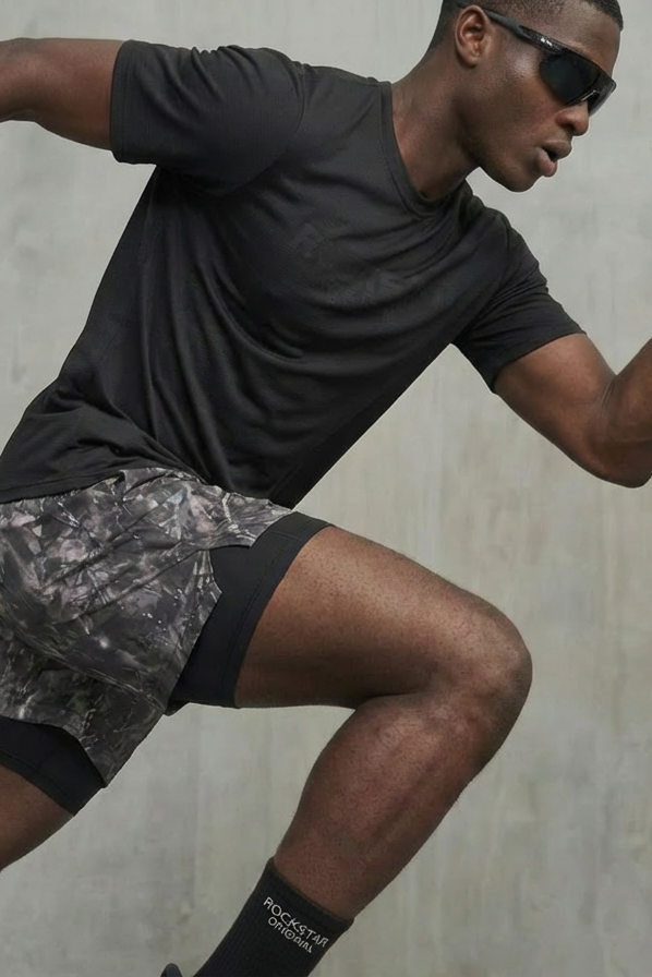 Strength Black/Grey T-Shirt Short Set