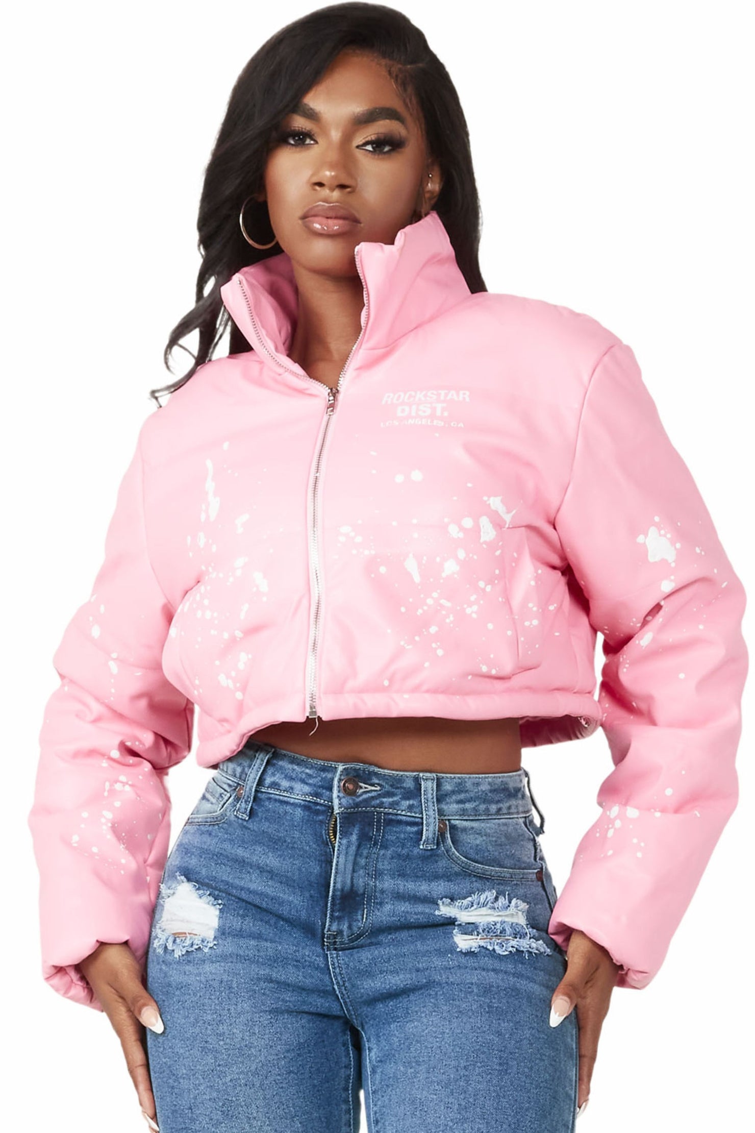 Toni Pink Art Dept. Puffer Jacket