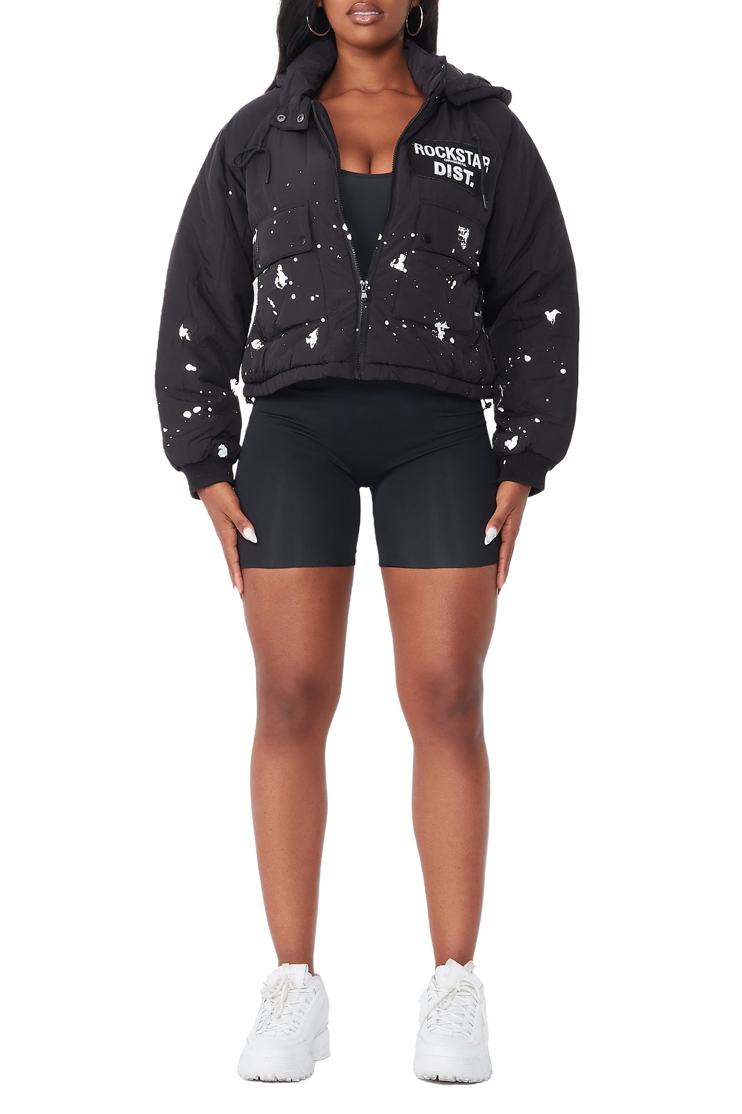 Zayla Black Art Dist. Puffer Jacket Rockstar Original