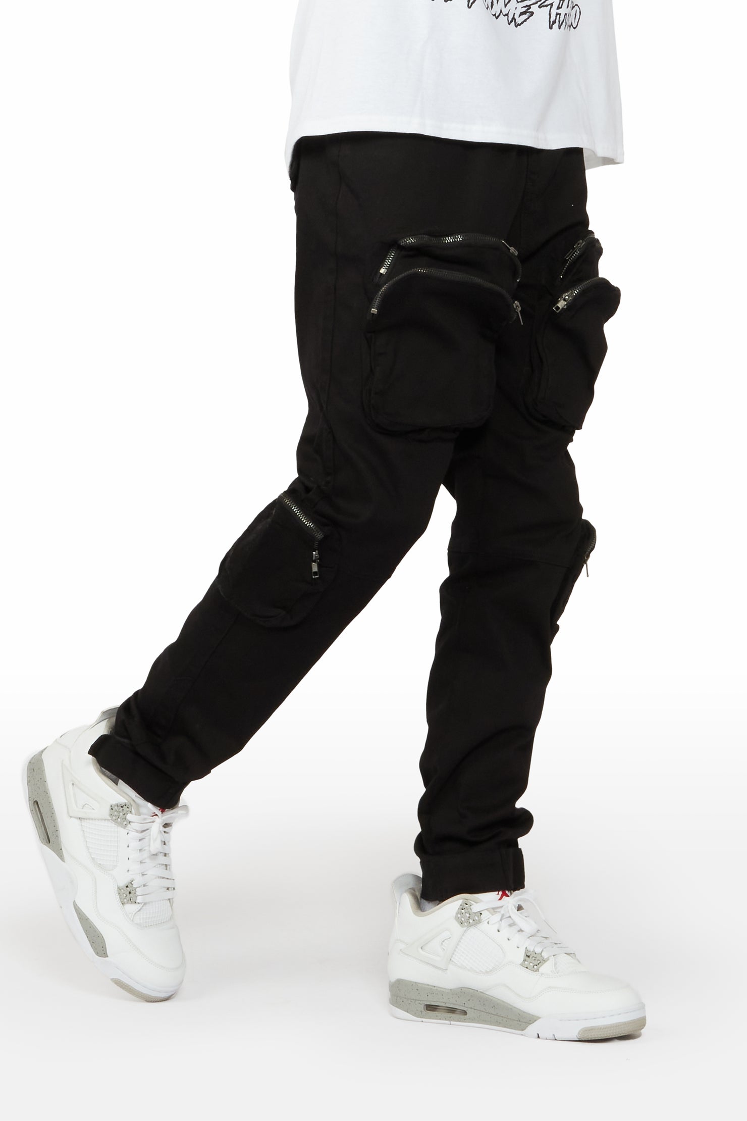 Cain Black Cargo Pants