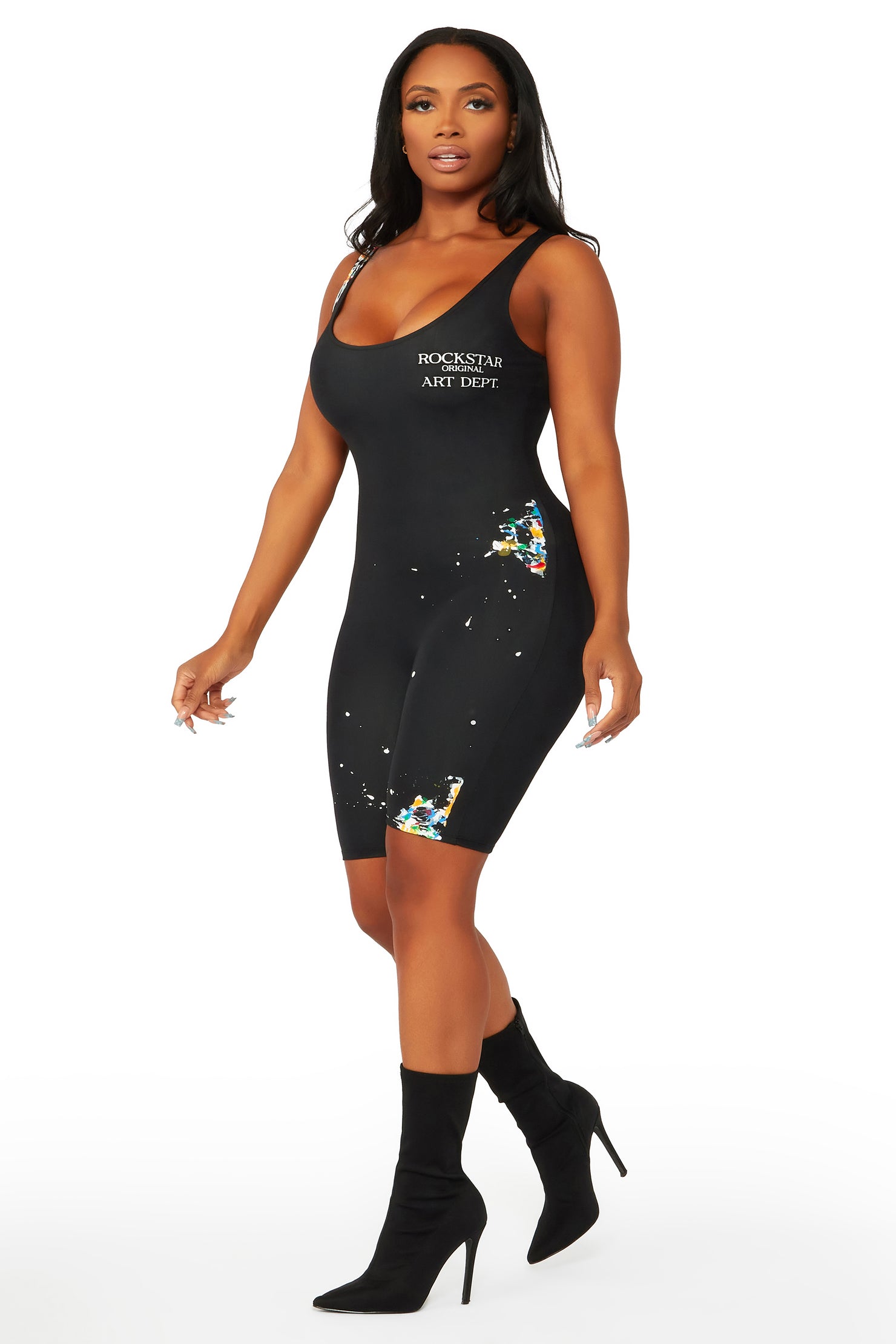 Don't Mind Me Black Romper