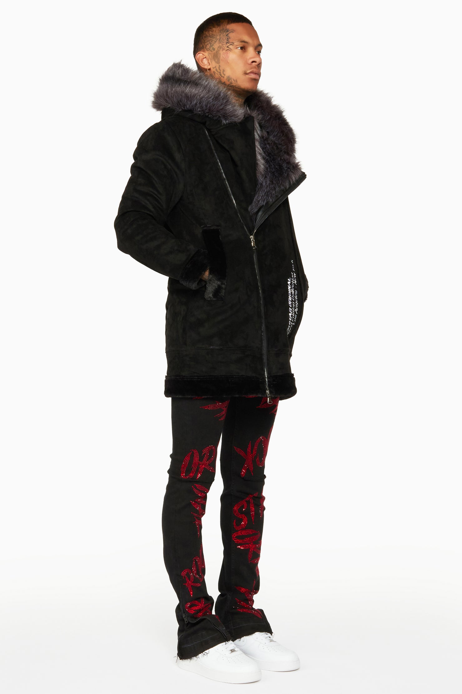 Keegan 3.0 Black Faux Fur Jacket