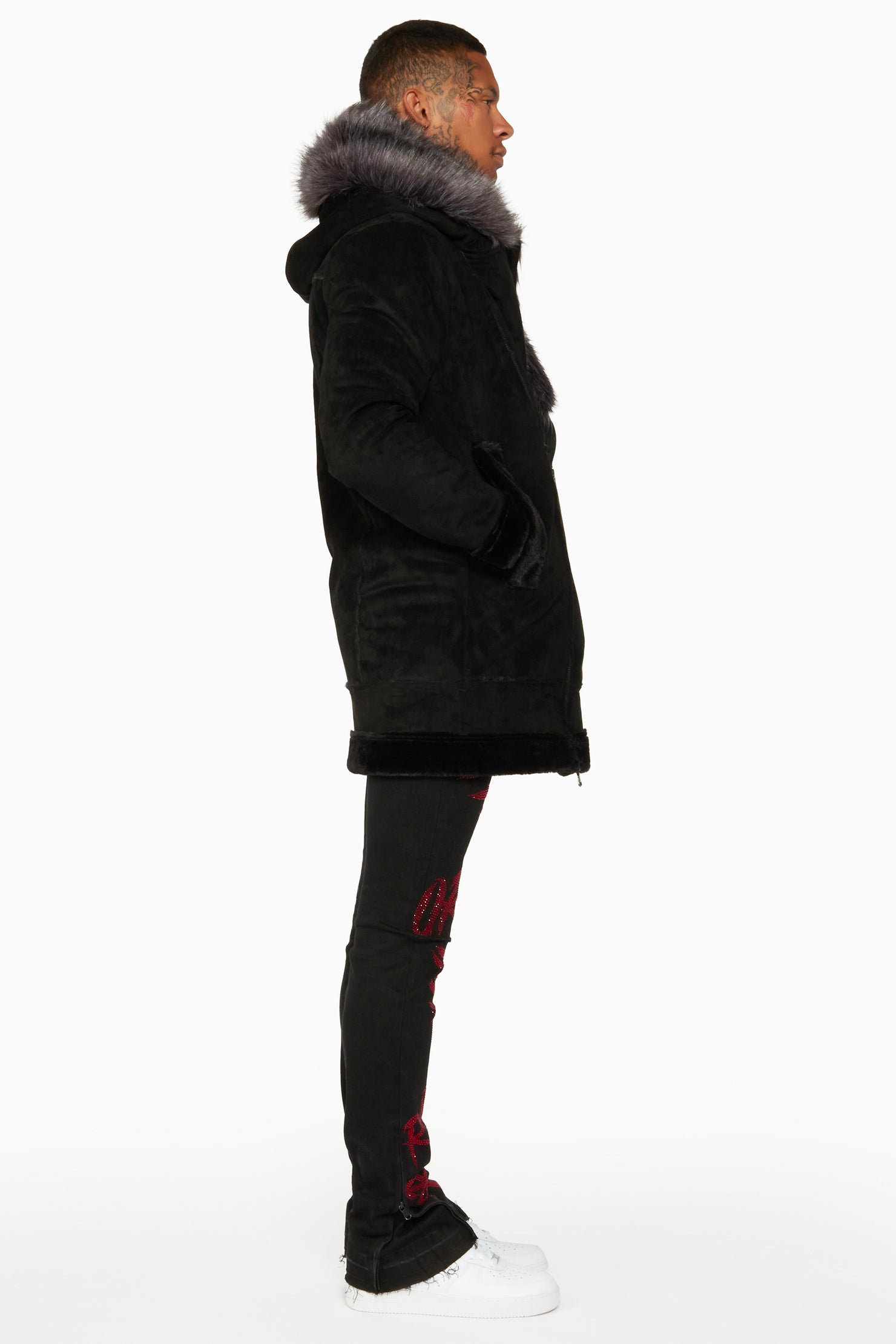 Keegan 3.0 Black Faux Fur Jacket