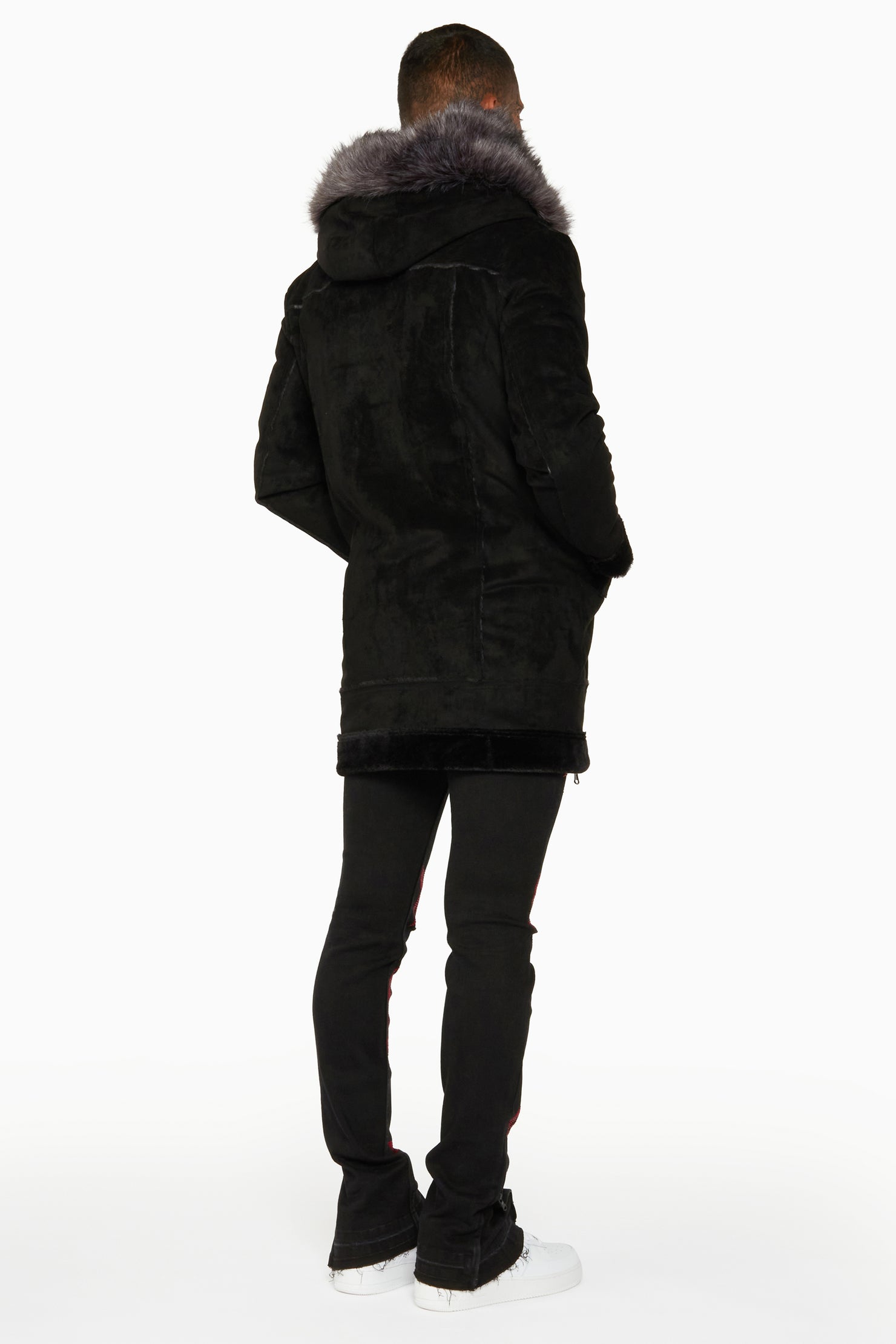 Keegan 3.0 Black Faux Fur Jacket