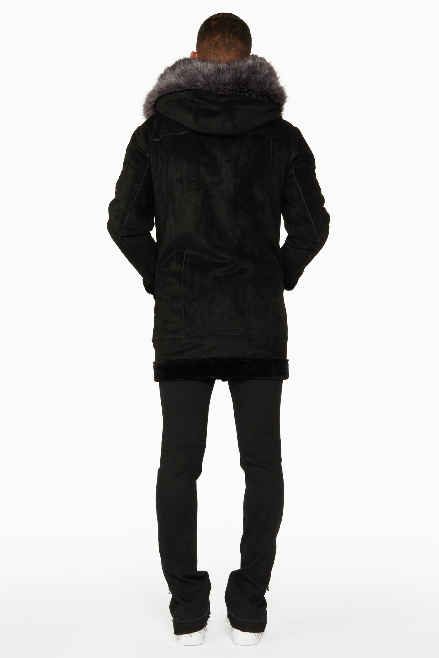 Keegan 3.0 Black Faux Fur Jacket