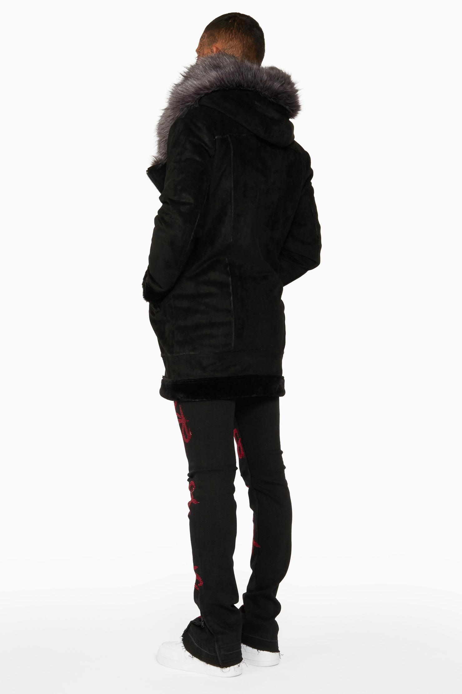 Keegan 3.0 Black Faux Fur Jacket