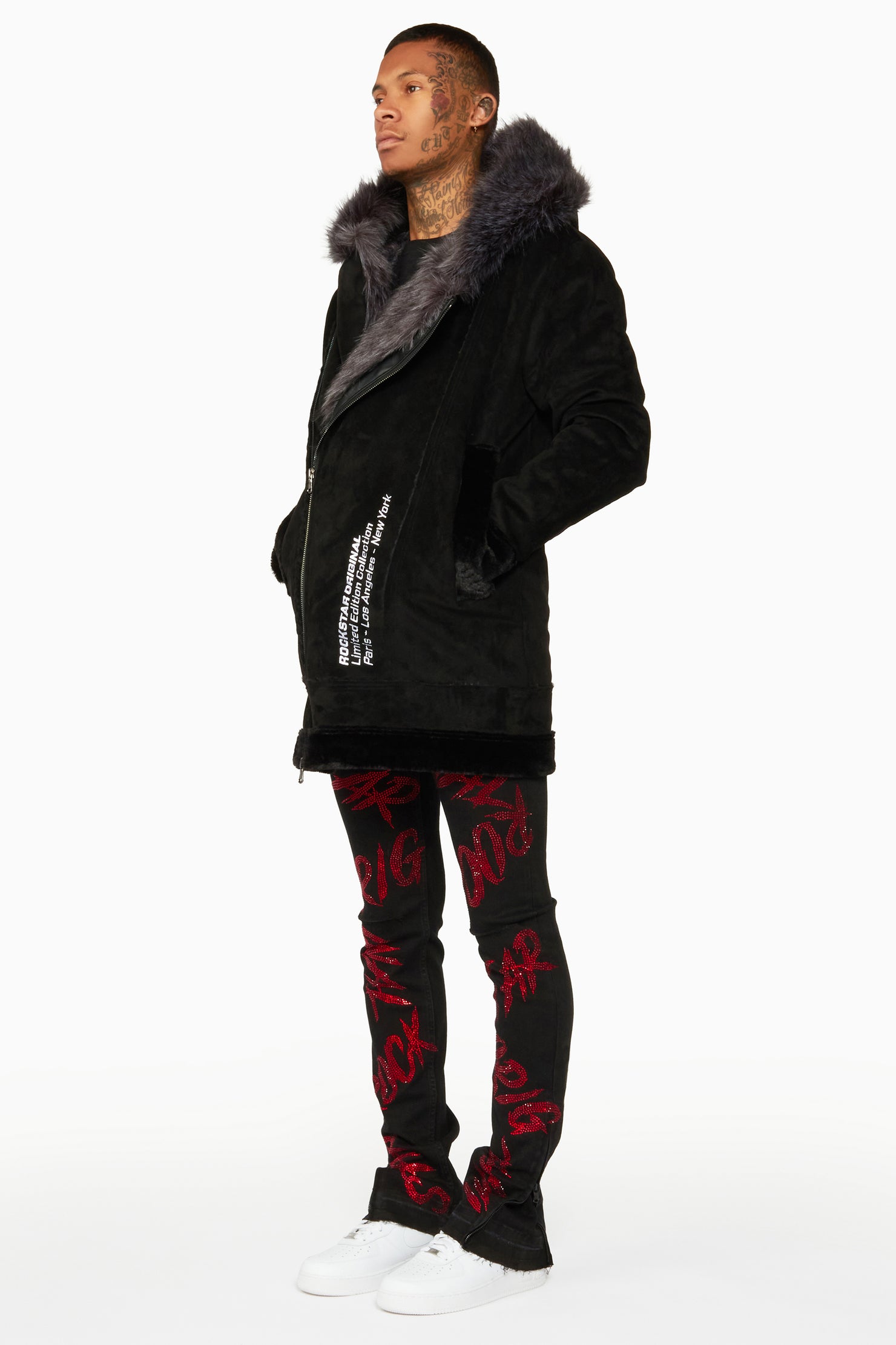 Keegan 3.0 Black Faux Fur Jacket